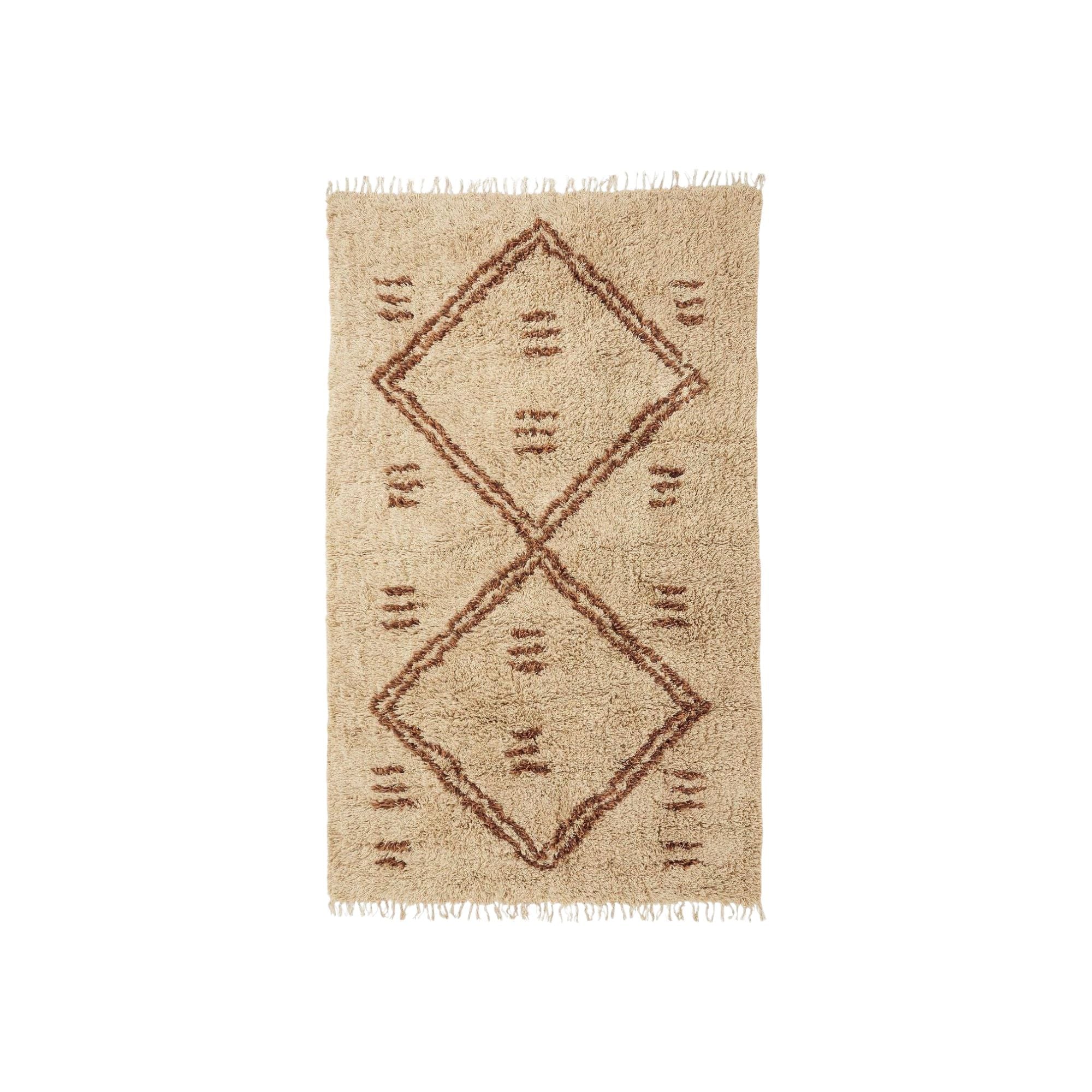Teppich LEAH 240*160cm handgefertigt – Natur