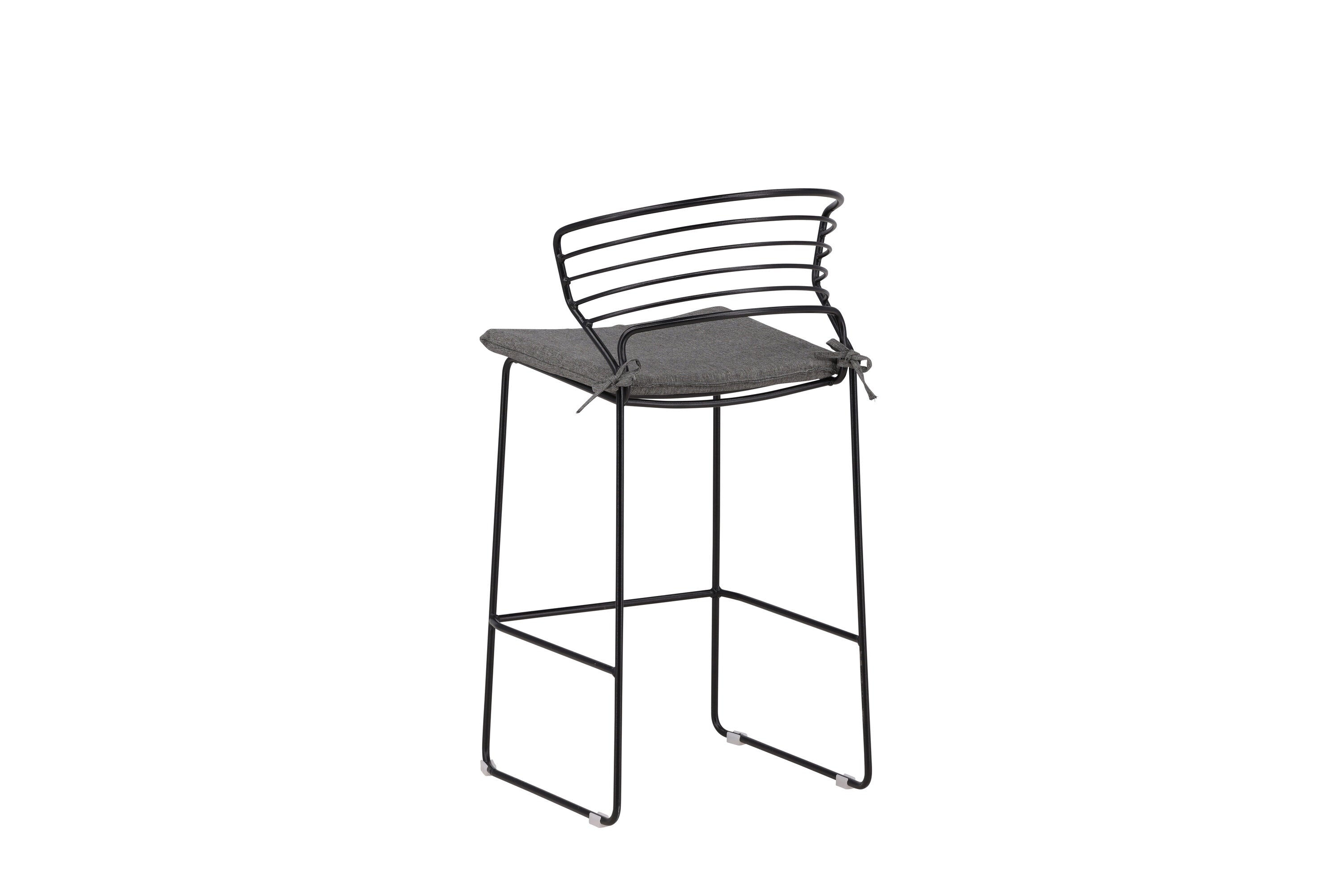4er-Set Barhocker Milano aus Metall - Schwarz-Outdoor Stühle-Venture Home-le canapé