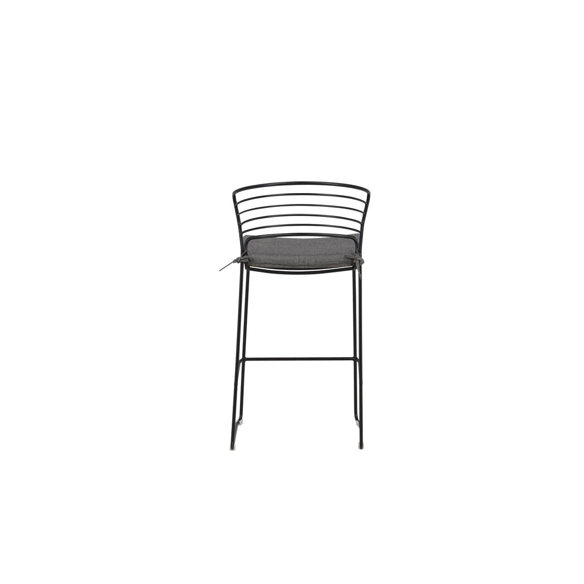 4er-Set Barhocker Milano aus Metall - Schwarz-Outdoor Stühle-Venture Home-le canapé