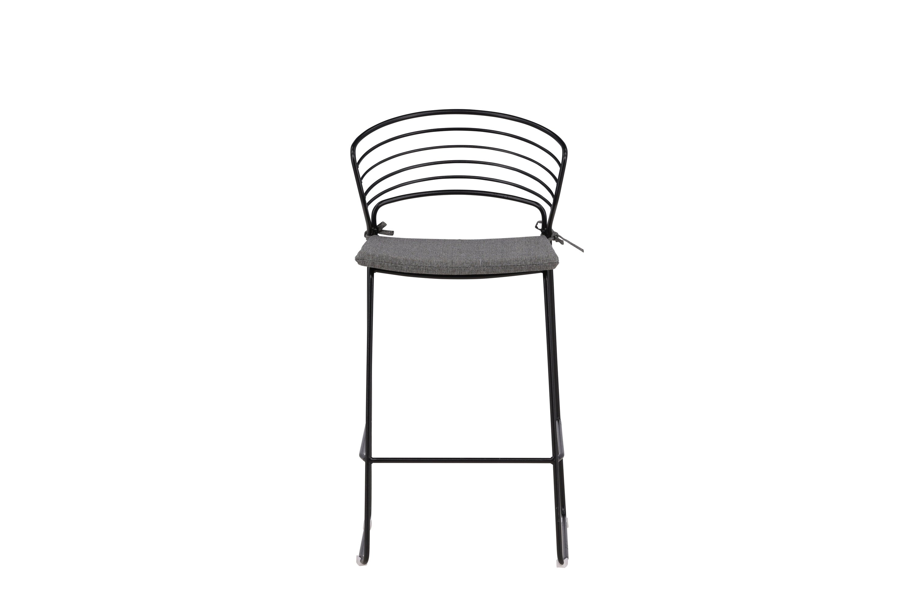 4er-Set Barhocker Milano aus Metall - Schwarz-Outdoor Stühle-Venture Home-le canapé