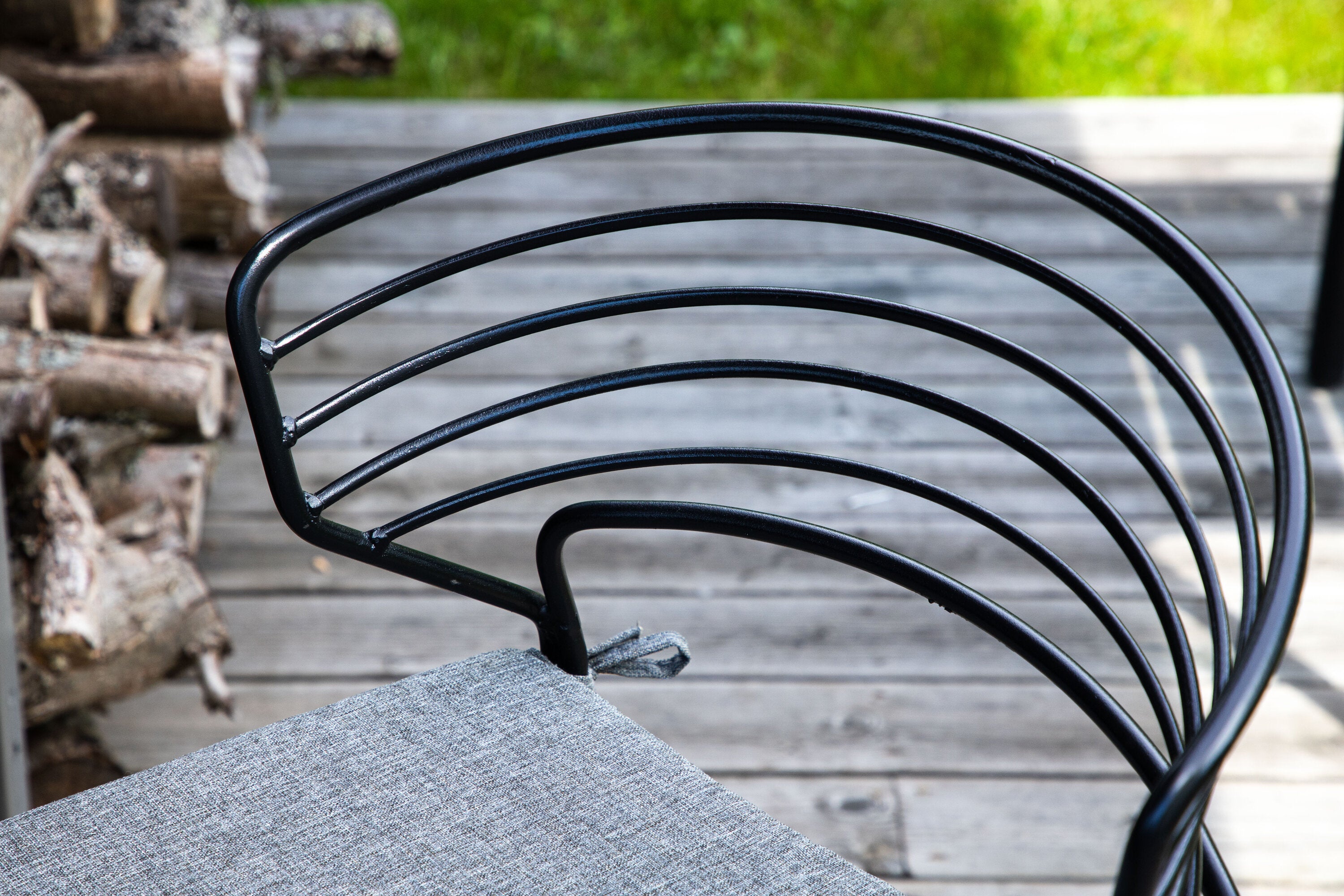 4er-Set Barhocker Milano aus Metall - Schwarz-Outdoor Stühle-Venture Home-le canapé