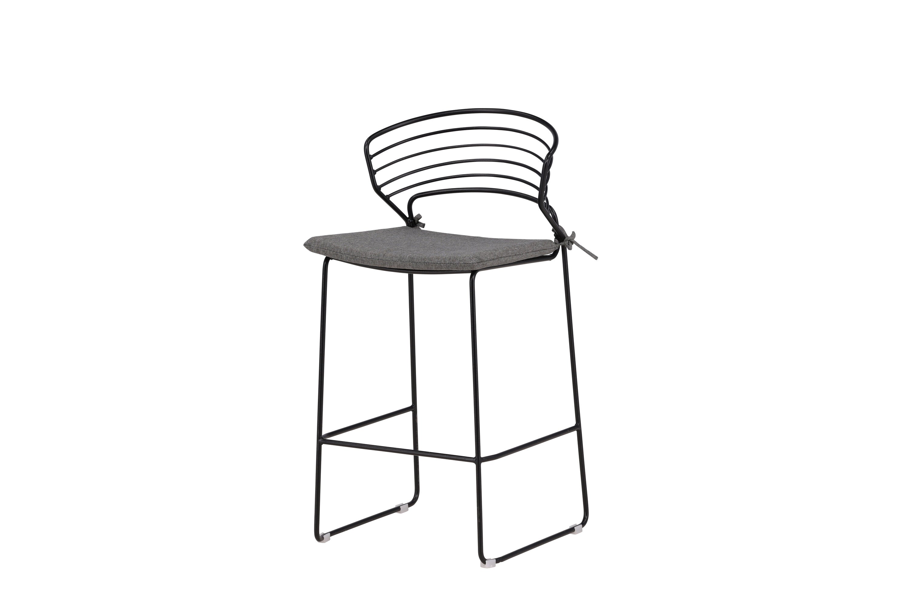4er-Set Barhocker Milano aus Metall - Schwarz-Outdoor Stühle-Venture Home-le canapé
