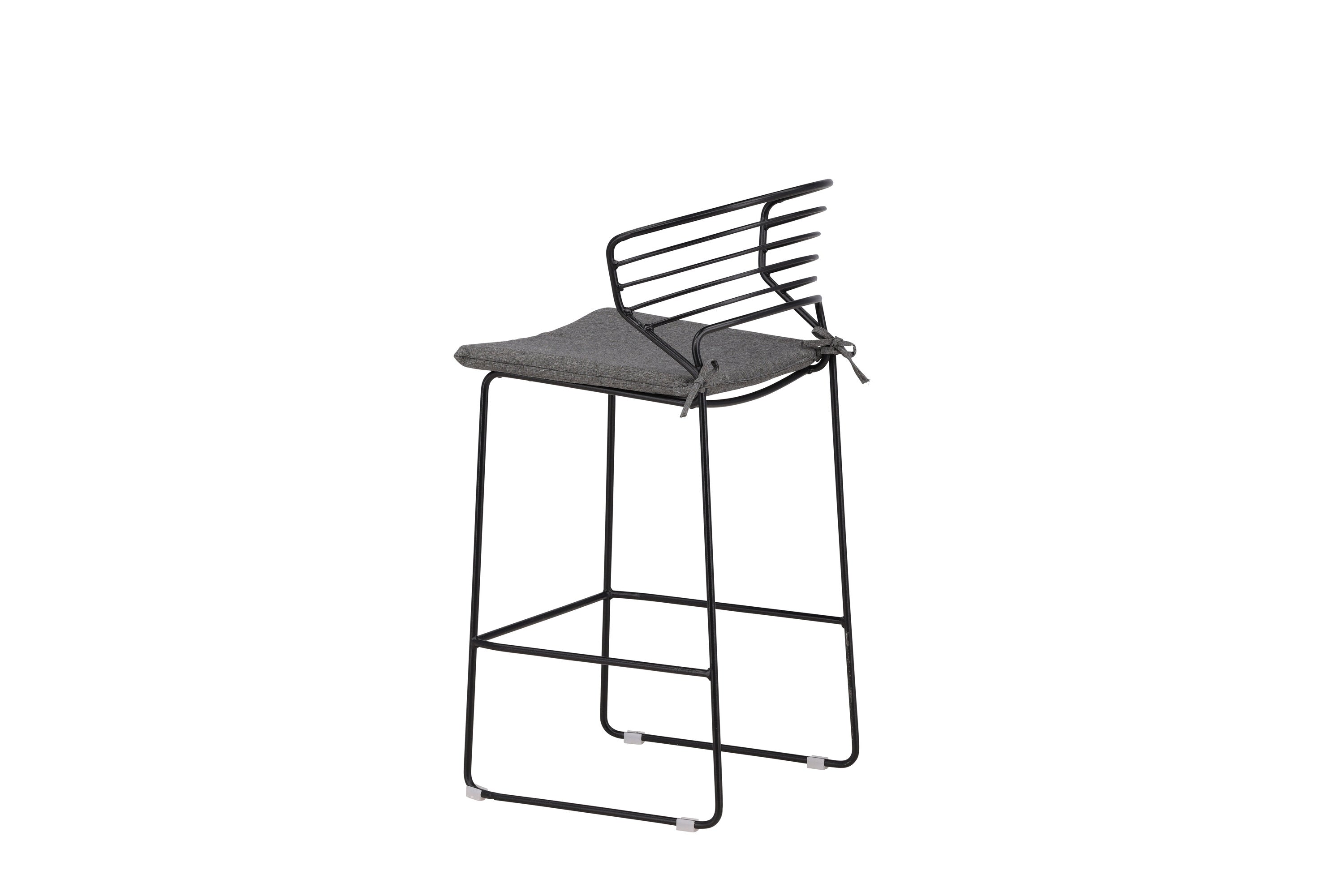 4er-Set Barhocker Milano aus Metall - Schwarz-Outdoor Stühle-Venture Home-le canapé
