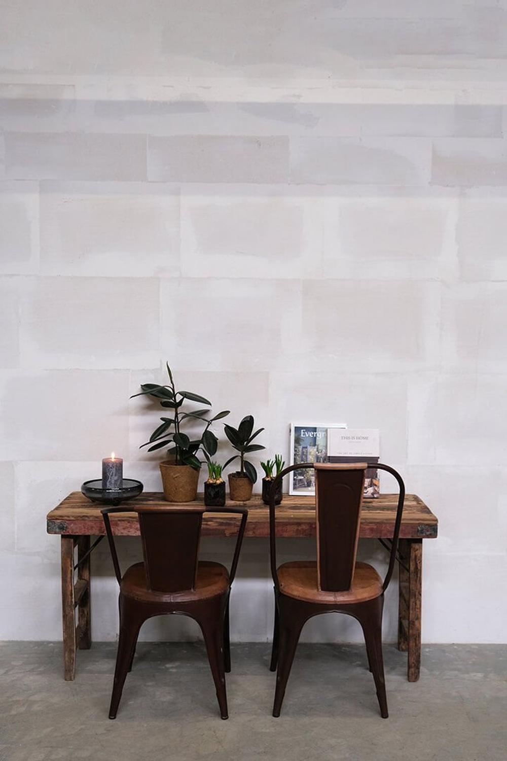 4er-Set Esszimmerstühle Living - Cognac & Leder-Armlehnenstühle-Trademark Living-le canapé