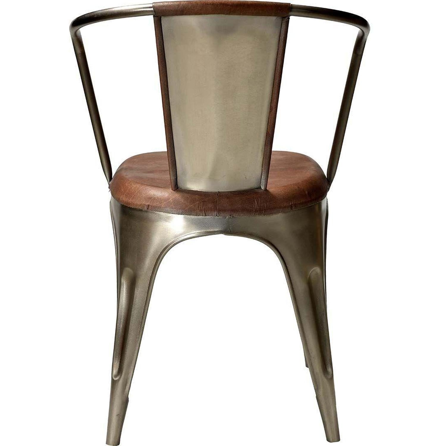 4er-Set Esszimmerstühle Living - Leder glänzend-Armlehnenstühle-Trademark Living-le canapé