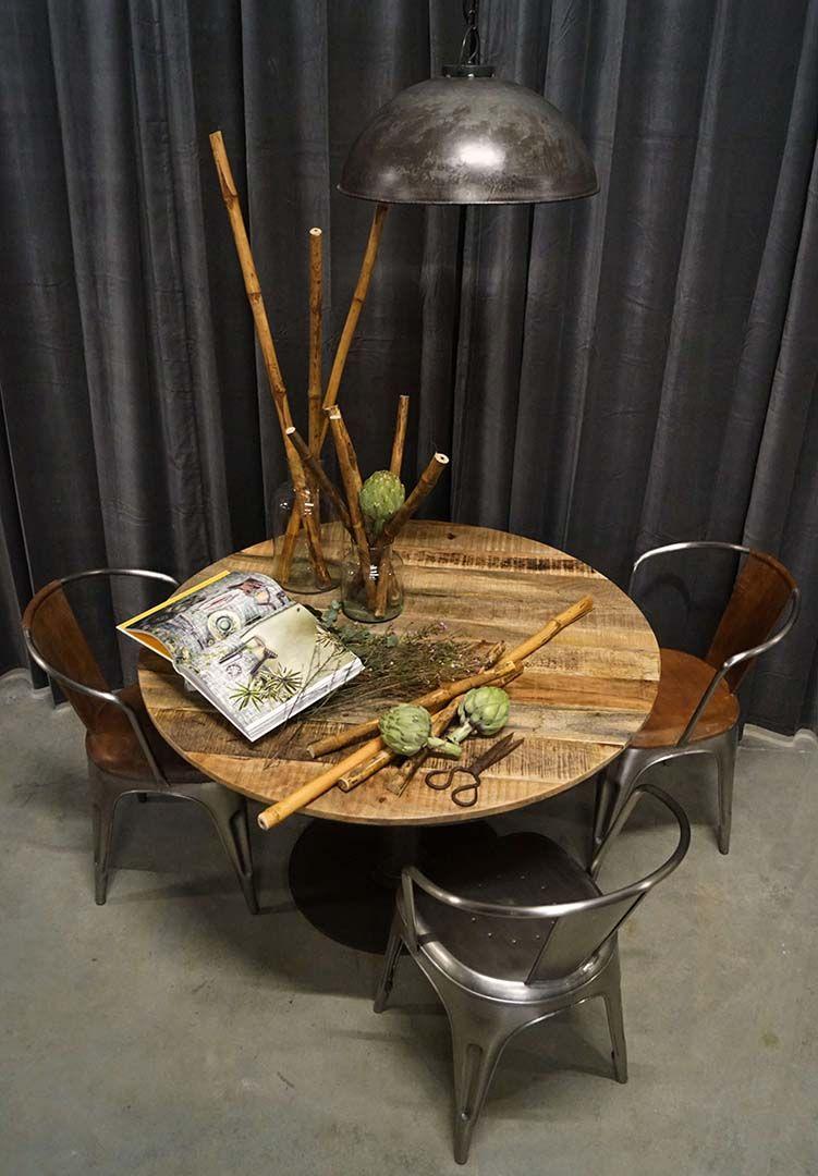 4er-Set Esszimmerstühle Living - Leder glänzend-Armlehnenstühle-Trademark Living-le canapé