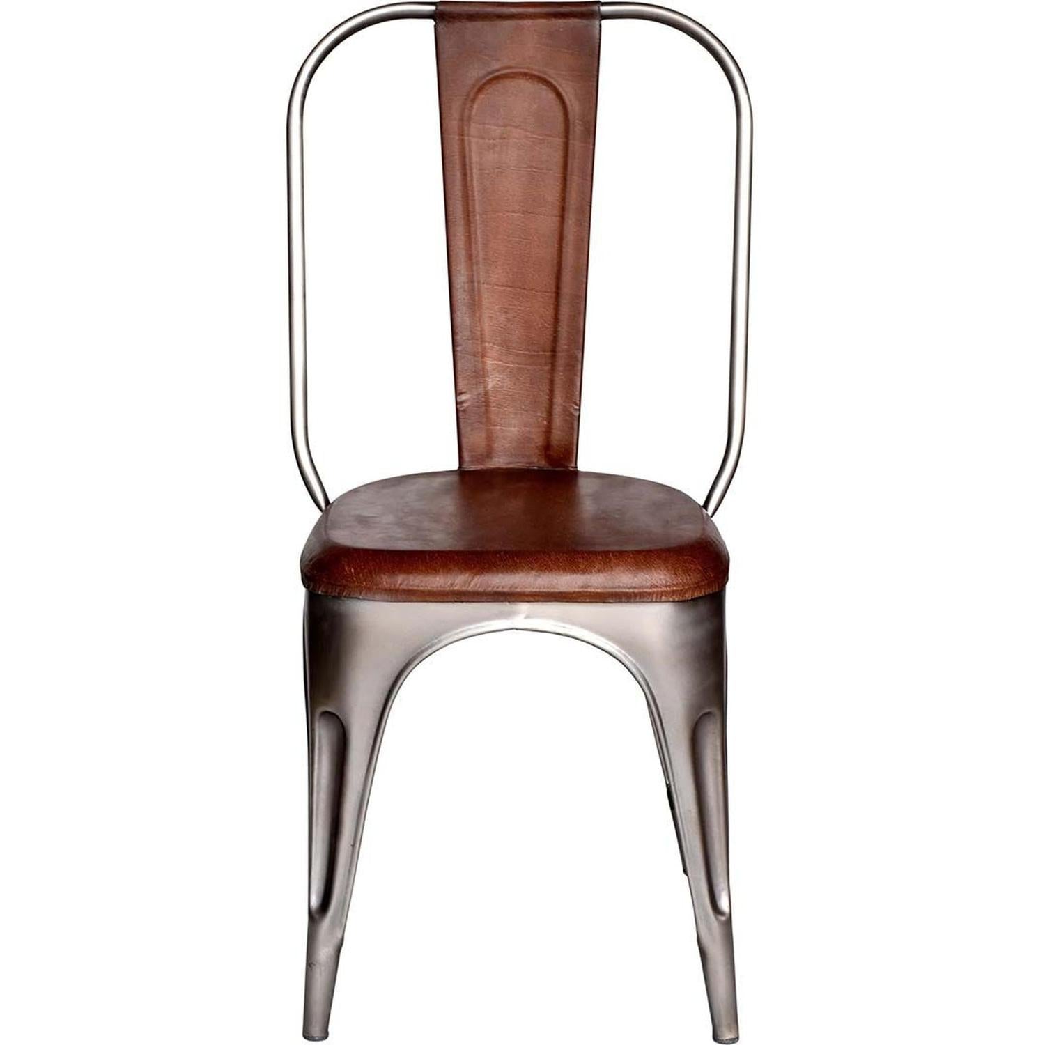 4er-Set Esszimmerstühle Living mit hoher Rückenlehne - Leder glänzend-Esszimmerstuhl-Trademark Living-le canapé