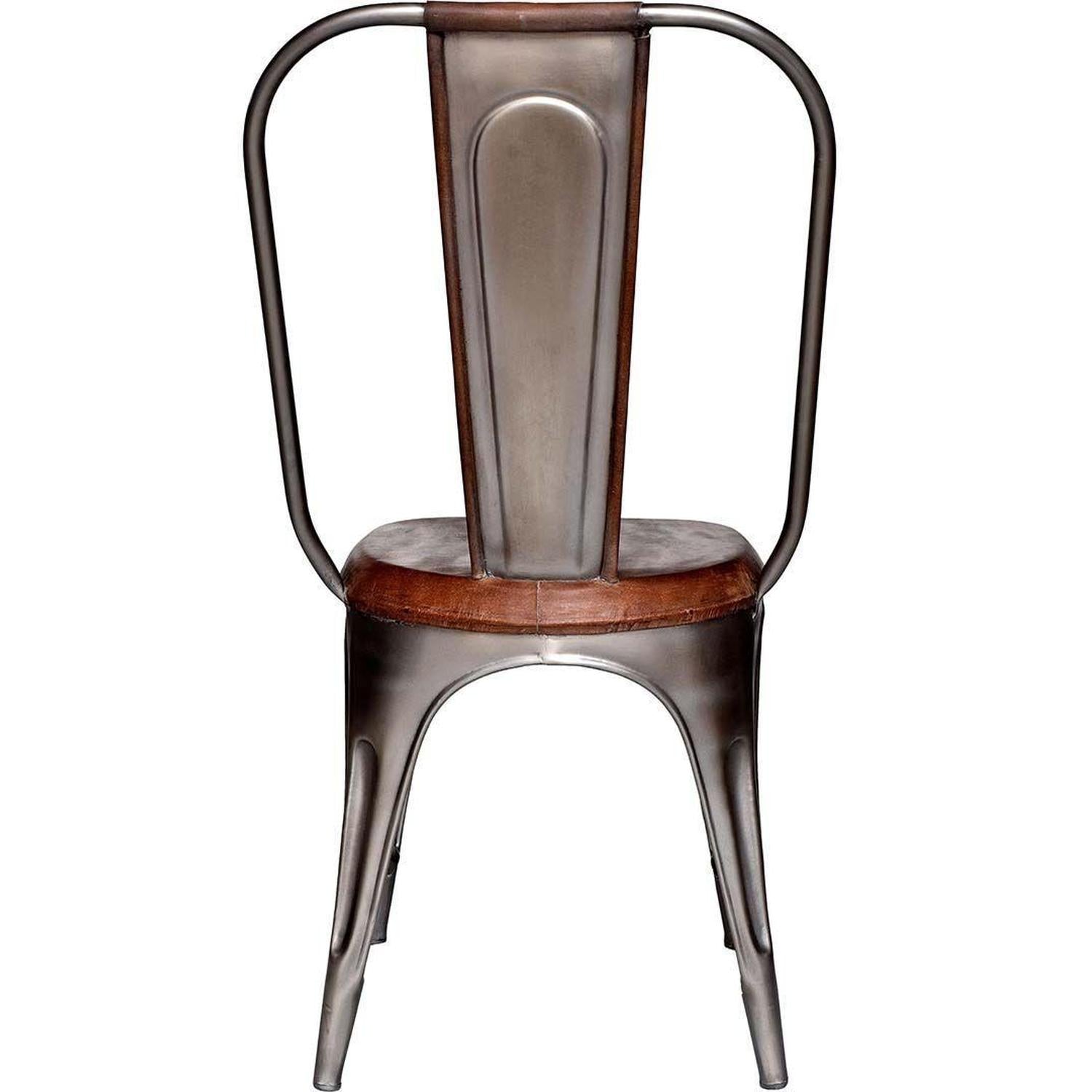 4er-Set Esszimmerstühle Living mit hoher Rückenlehne - Leder glänzend-Esszimmerstühle-Trademark Living-le canapé
