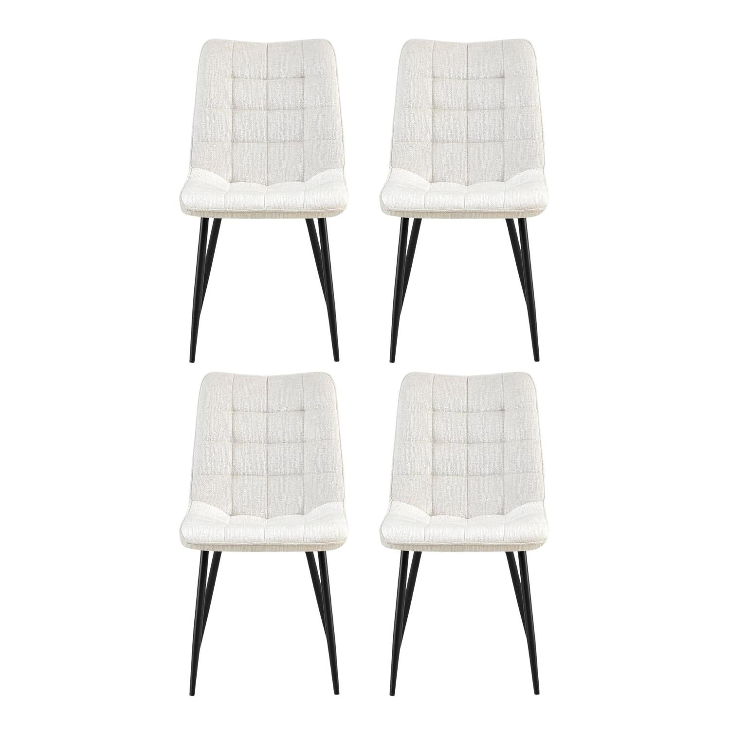4er-Set Esszimmerstühle Lucille - Beige-Esszimmerstühle-Benoa-le canapé