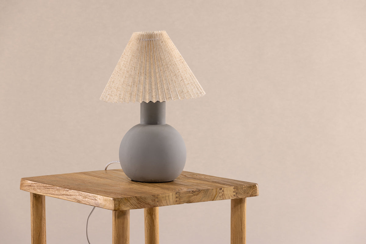 Tischlampe Älvsborg aus Stein - Grau - Venture Home - le canapé