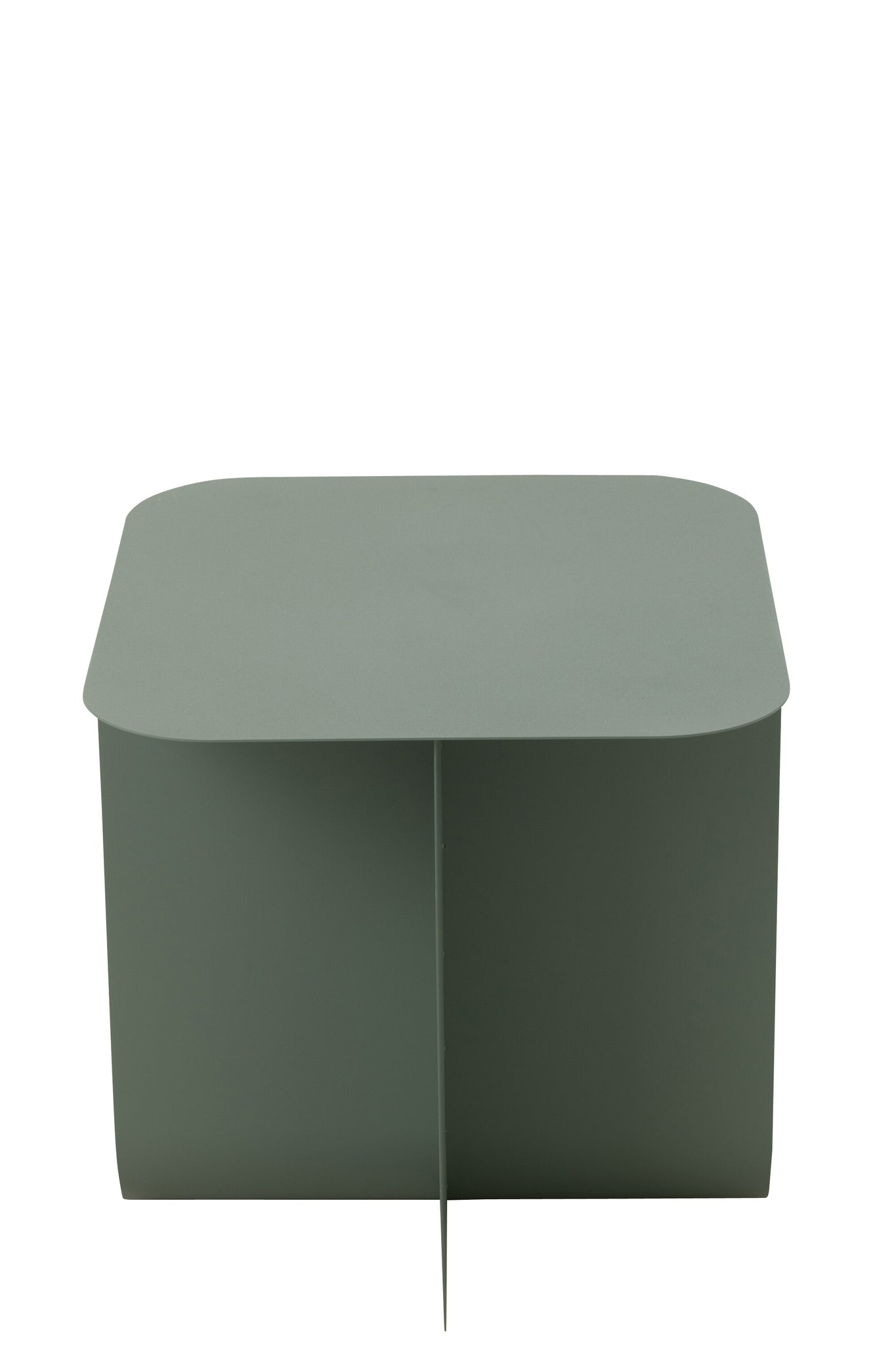 Beistelltisch Quadrat aus Metall - Grün