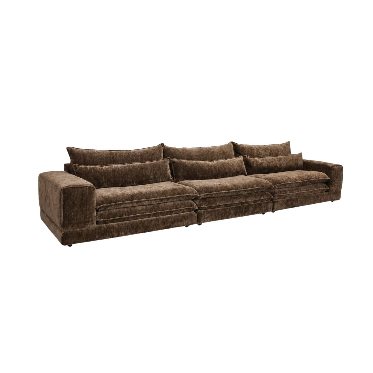 6-Sitzer Sofa London - Dunkelbraun-6-Sitzer Sofas-Pole to Pole-le canapé