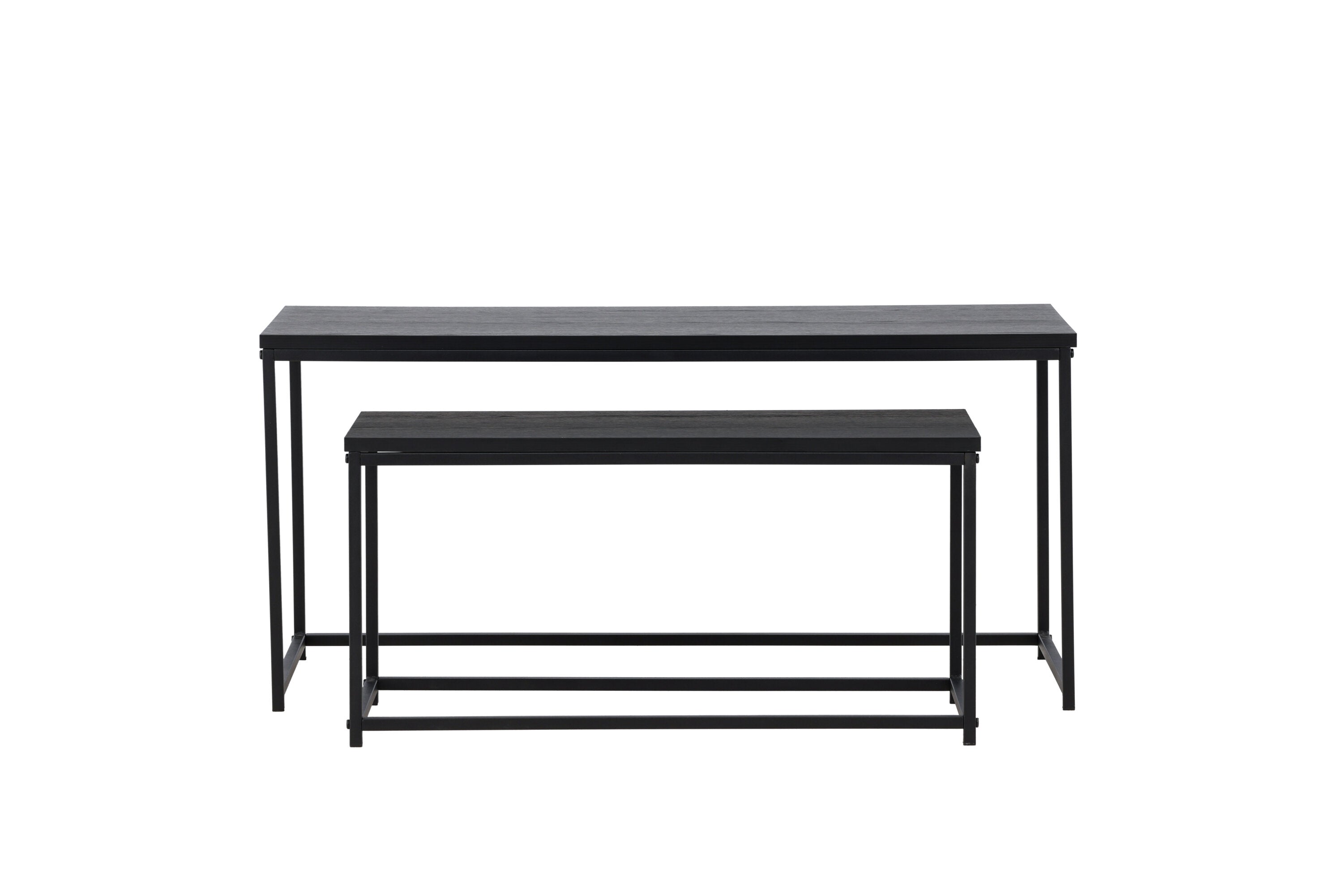 Couchtisch Metall 100cm mit Metallbeinen - Schwarz - Venture Home - le canapé