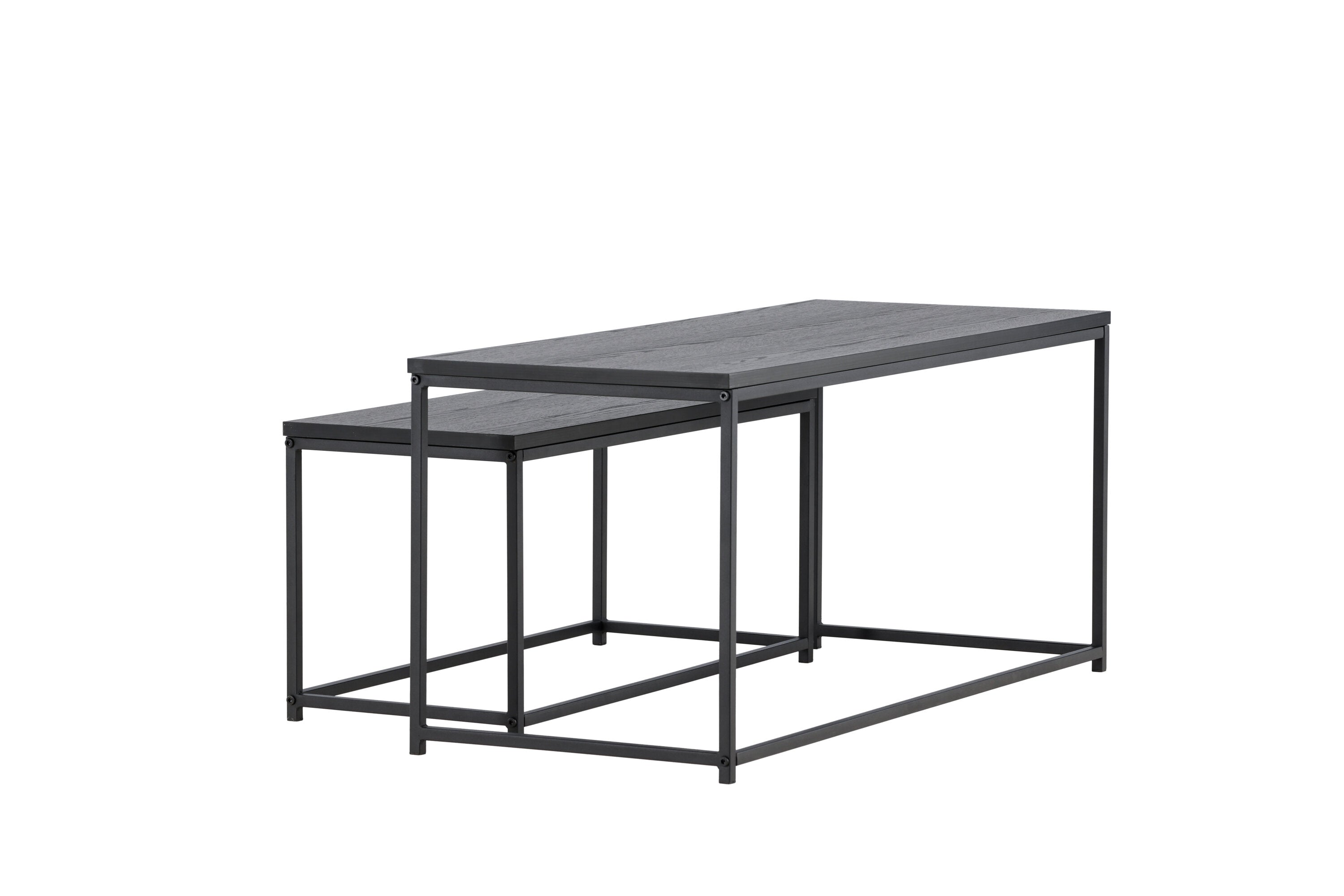 Couchtisch Metall 100cm mit Metallbeinen - Schwarz - Venture Home - le canapé