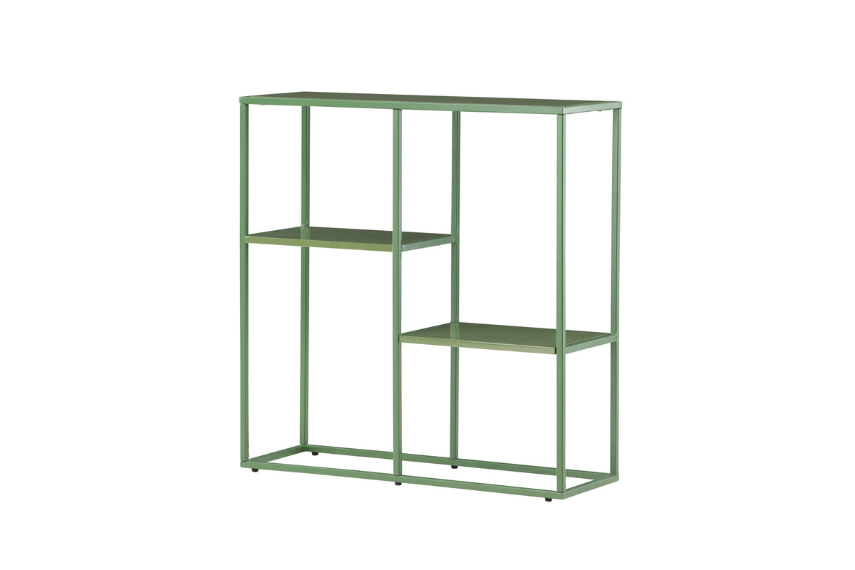 Regal Staal 80cm aus Metall mit Fächern in unterschiedlicher Höhe - Grün - Venture Home - le canapé