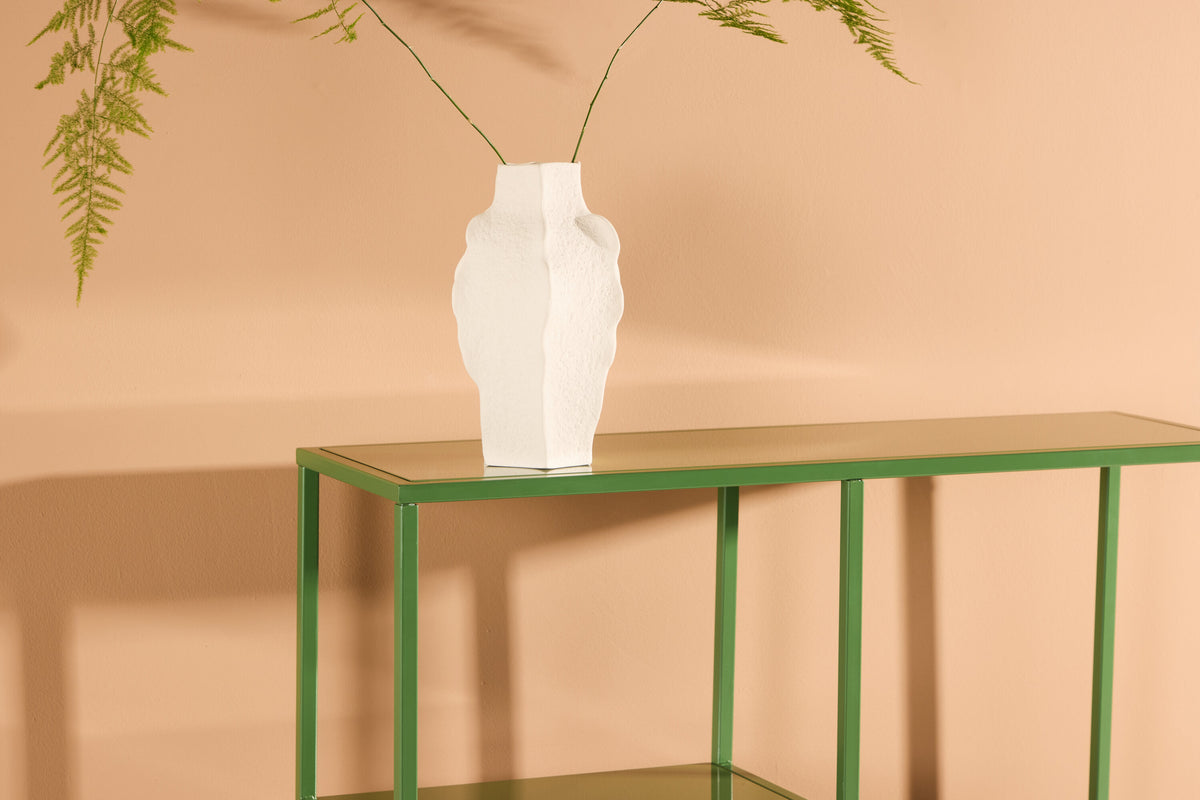 Regal Staal 80cm aus Metall mit Fächern in unterschiedlicher Höhe - Grün - Venture Home - le canapé