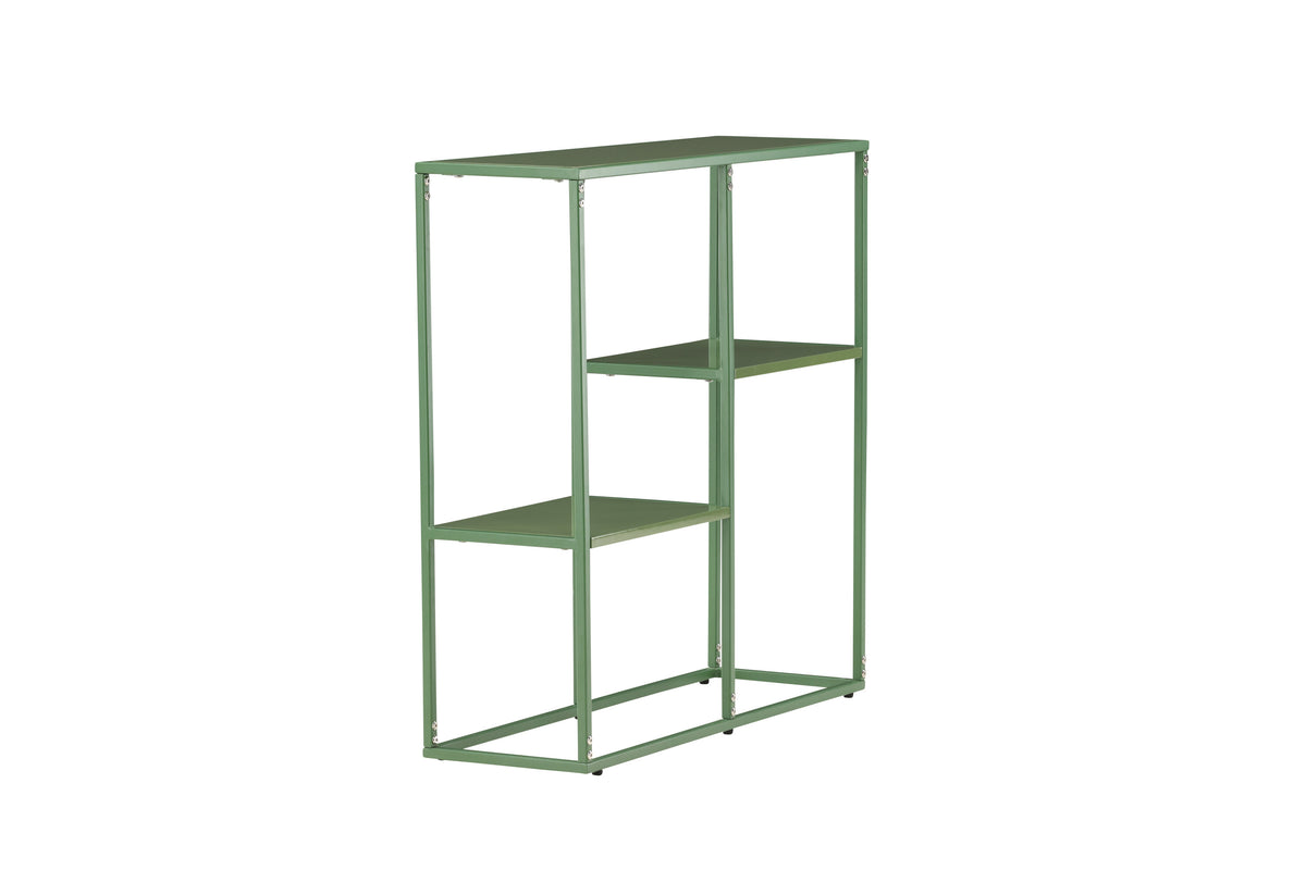 Regal Staal 80cm aus Metall mit Fächern in unterschiedlicher Höhe - Grün - Venture Home - le canapé