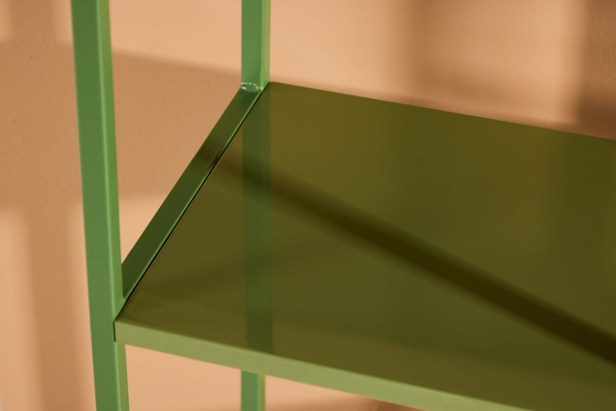 Regal Staal 80cm aus Metall mit Fächern in unterschiedlicher Höhe - Grün - Venture Home - le canapé