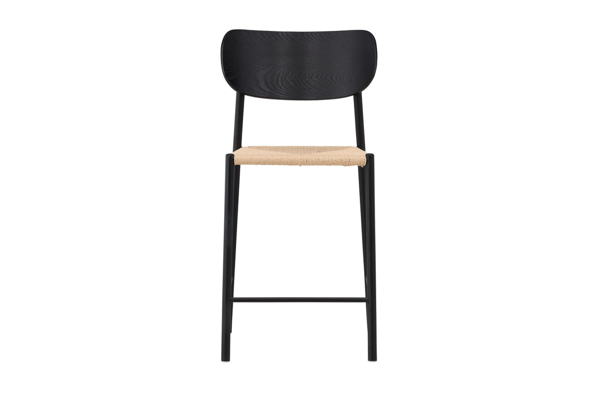 Barhocker Polly aus Rattan - Schwarz - Venture Home - le canapé