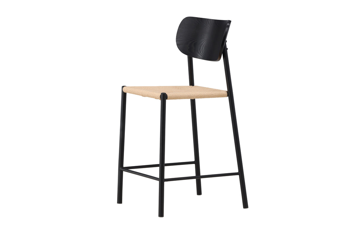 Barhocker Polly aus Rattan - Schwarz - Venture Home - le canapé