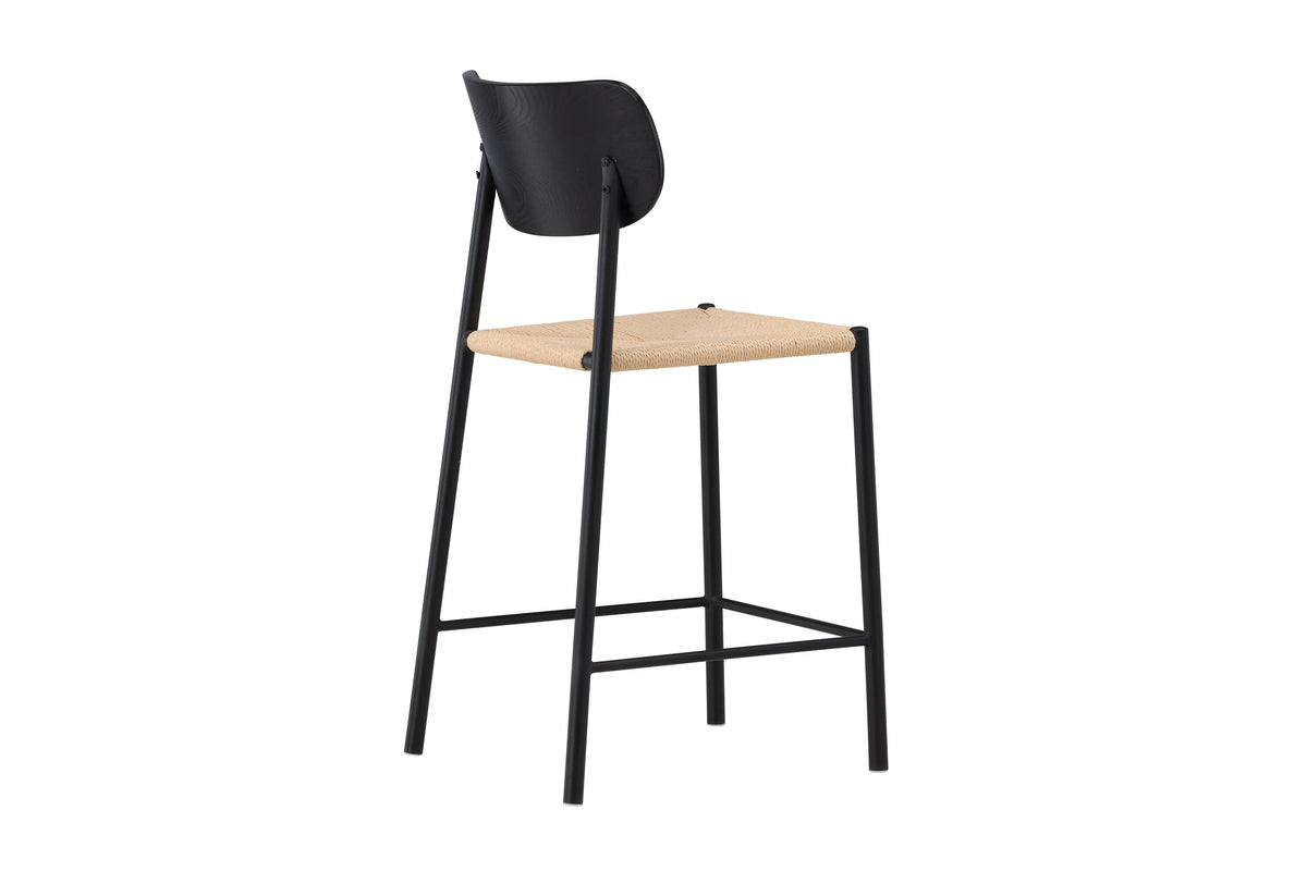 Barhocker Polly aus Rattan - Schwarz - Venture Home - le canapé