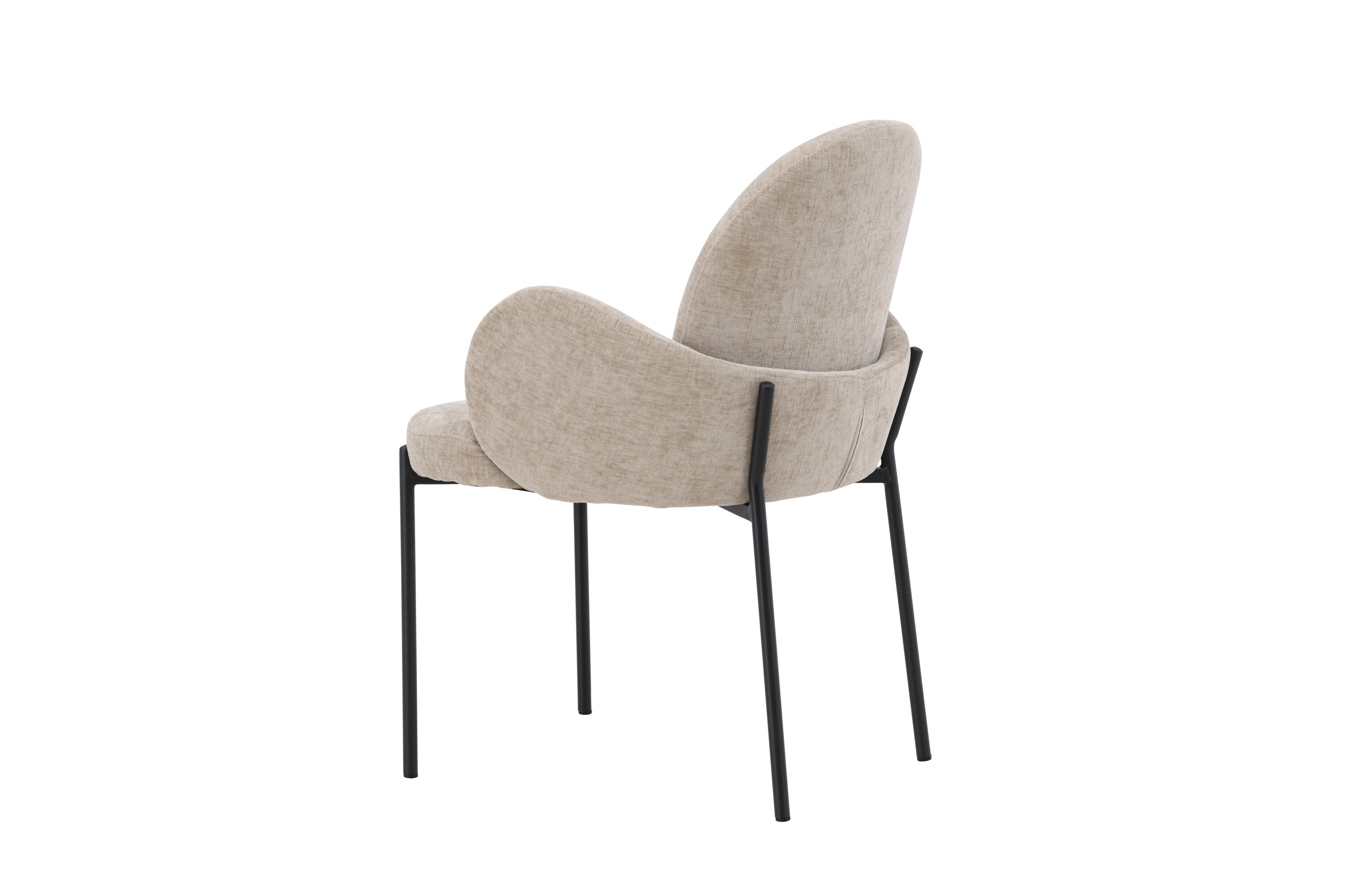 2er-Set Esszimmerstühle Blom mit Armlehnen - Beige - Venture Home - le canapé