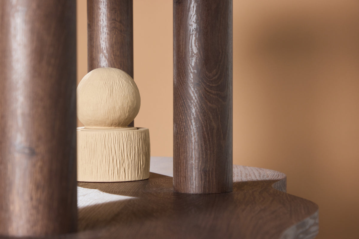 Regal Moln 75cm mit drei Ebenen - Mokka - Venture Home - le canapé