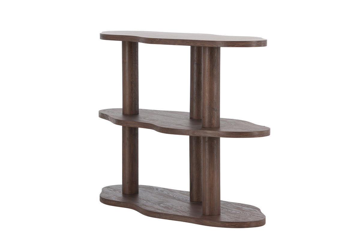 Regal Moln 75cm mit drei Ebenen - Mokka - Venture Home - le canapé