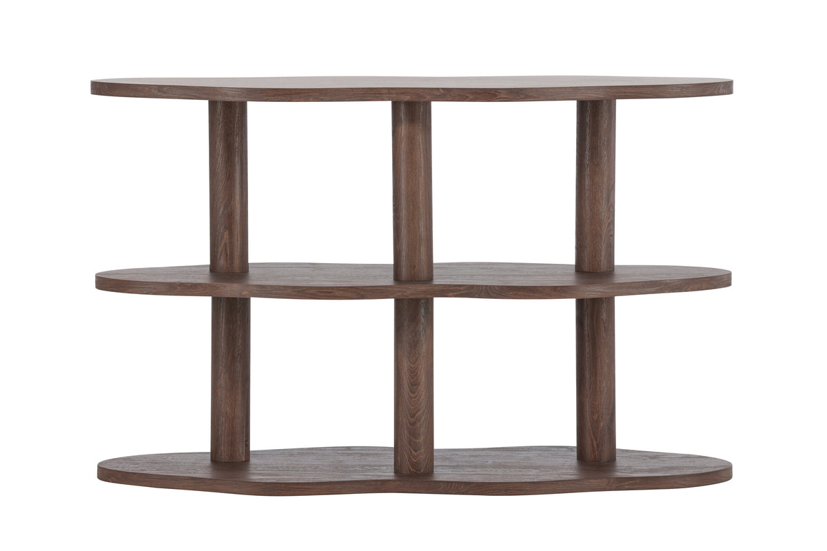 Regal Moln 75cm mit drei Ebenen - Mokka - Venture Home - le canapé