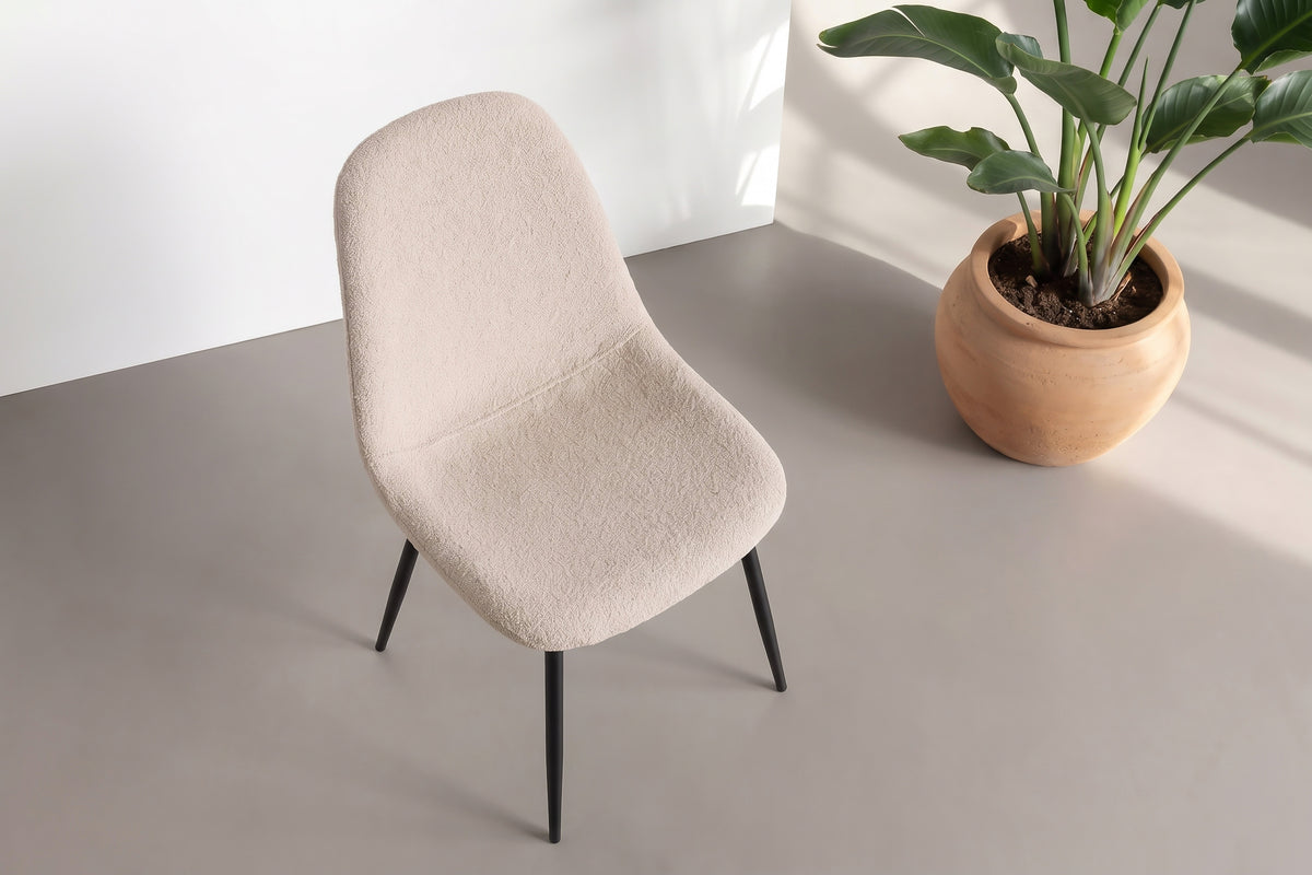 2er-Set Esszimmerstühle Polar - Beige - Venture Home - le canapé