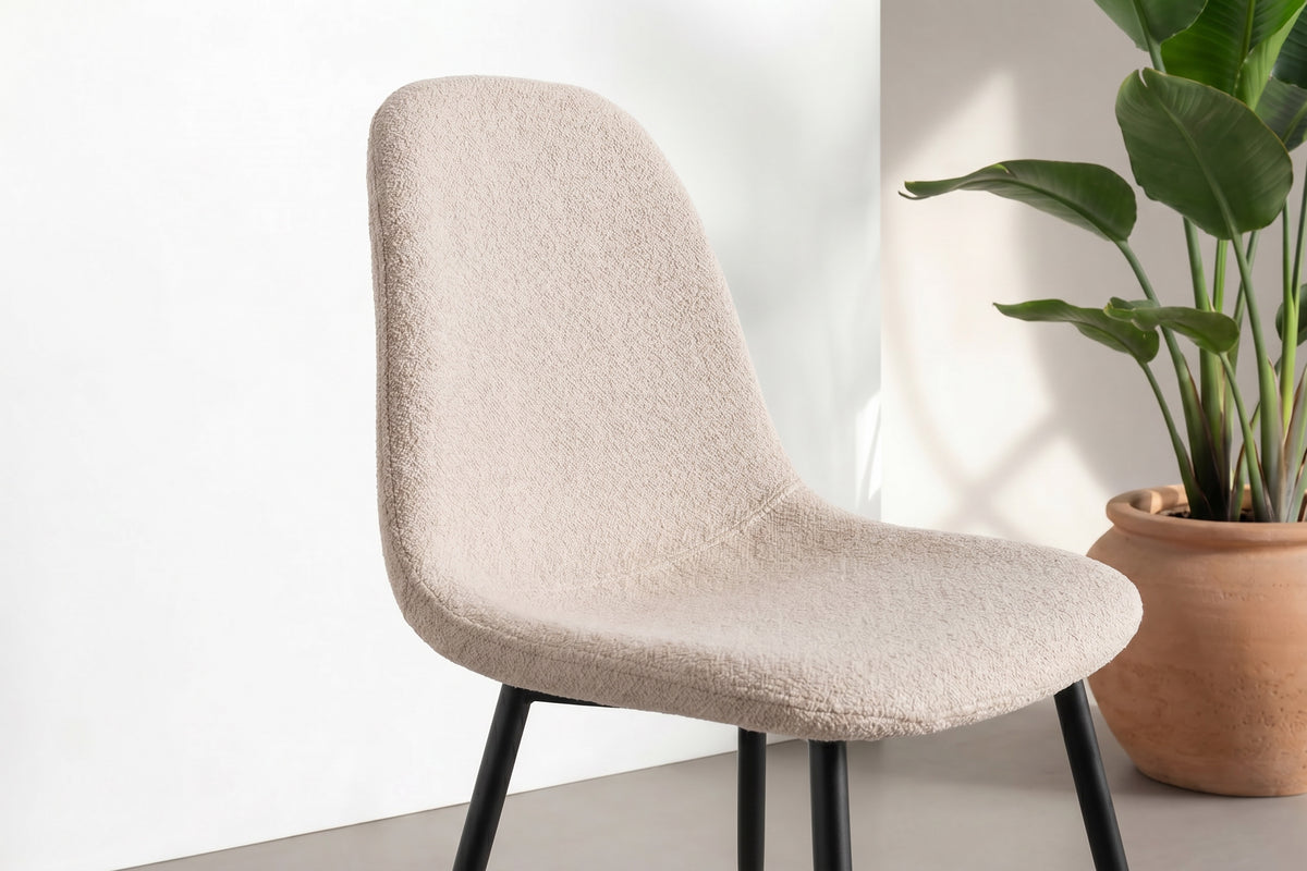 2er-Set Esszimmerstühle Polar - Beige - Venture Home - le canapé