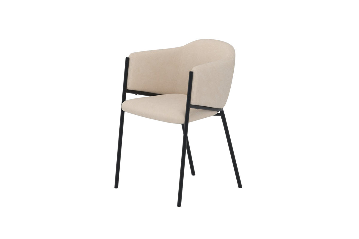 2er-Set Esszimmerstühle Evelina - Beige - Venture Home - le canapé