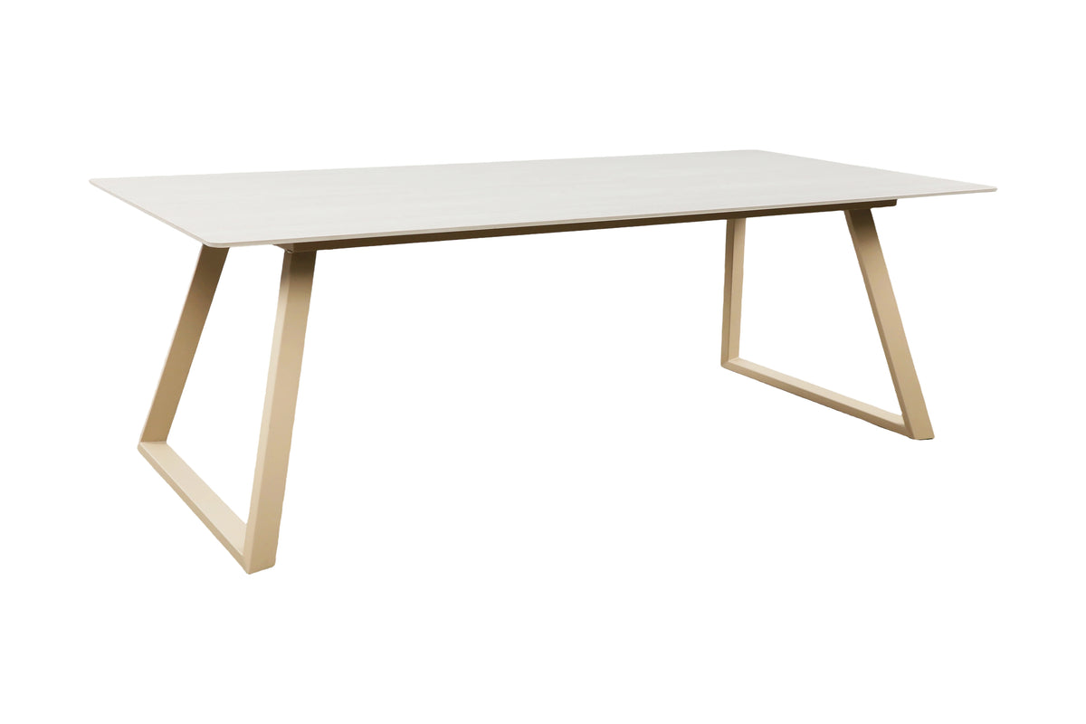 Esstisch Estelle 200cm aus Stein - Beige - Venture Home - le canapé