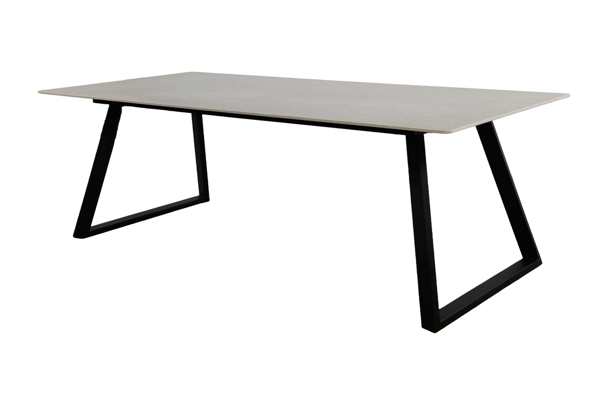 Esstisch Estelle 200cm aus Stein - Dunkelgrau - Venture Home - le canapé