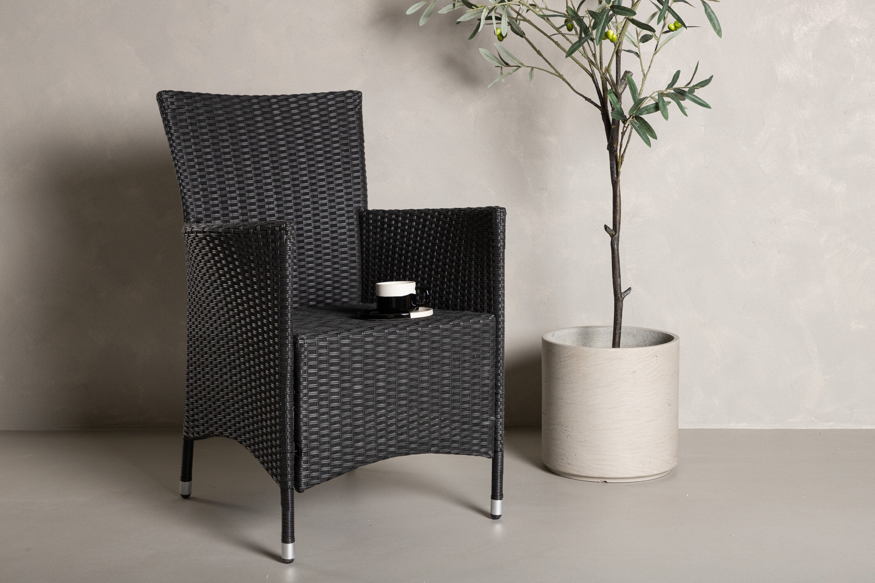 2er-Set Gartenstühle Knick - Schwarz - Venture Home - le canapé