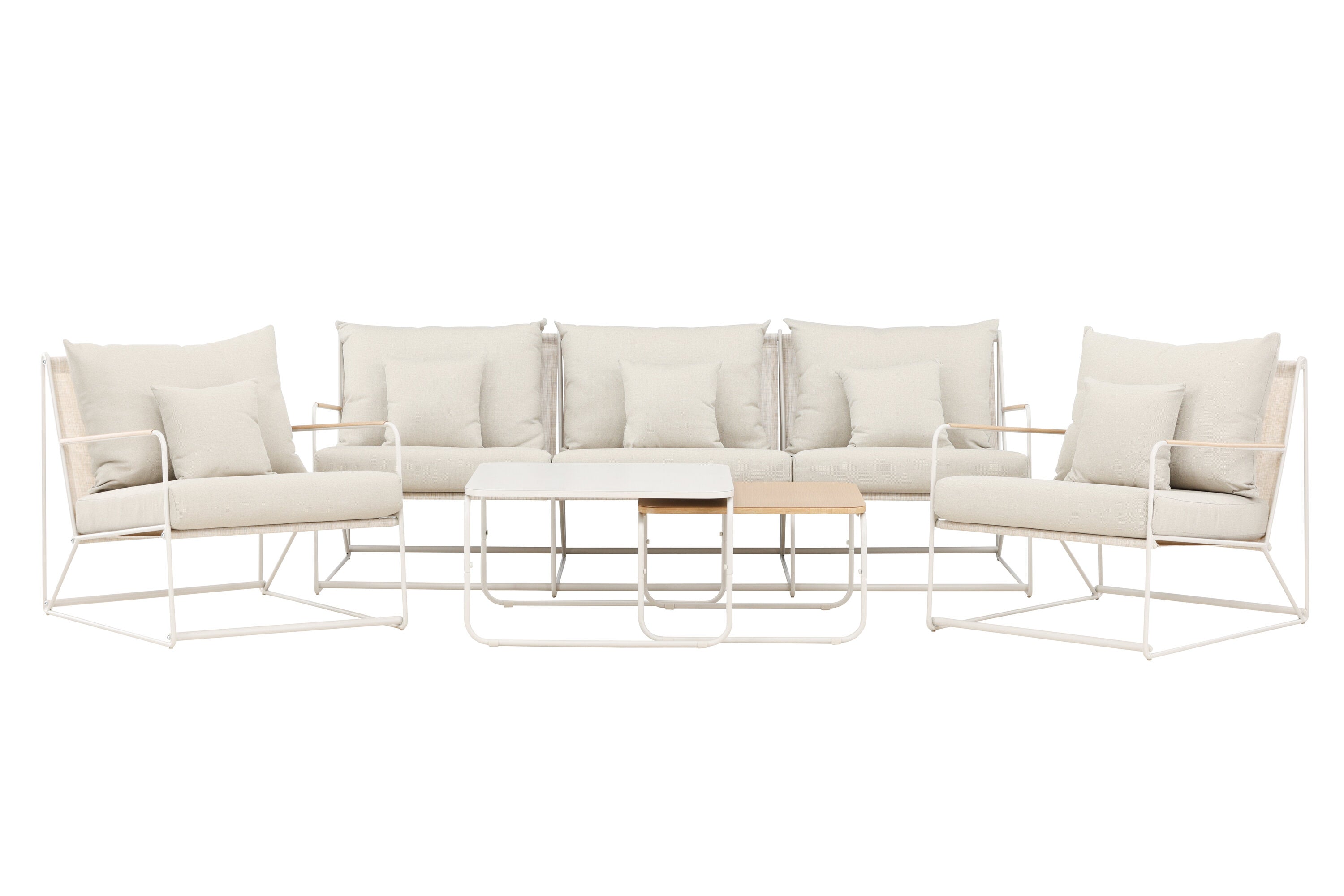 Loungeset Palazzo aus Metall - Beige - Venture Home - le canapé