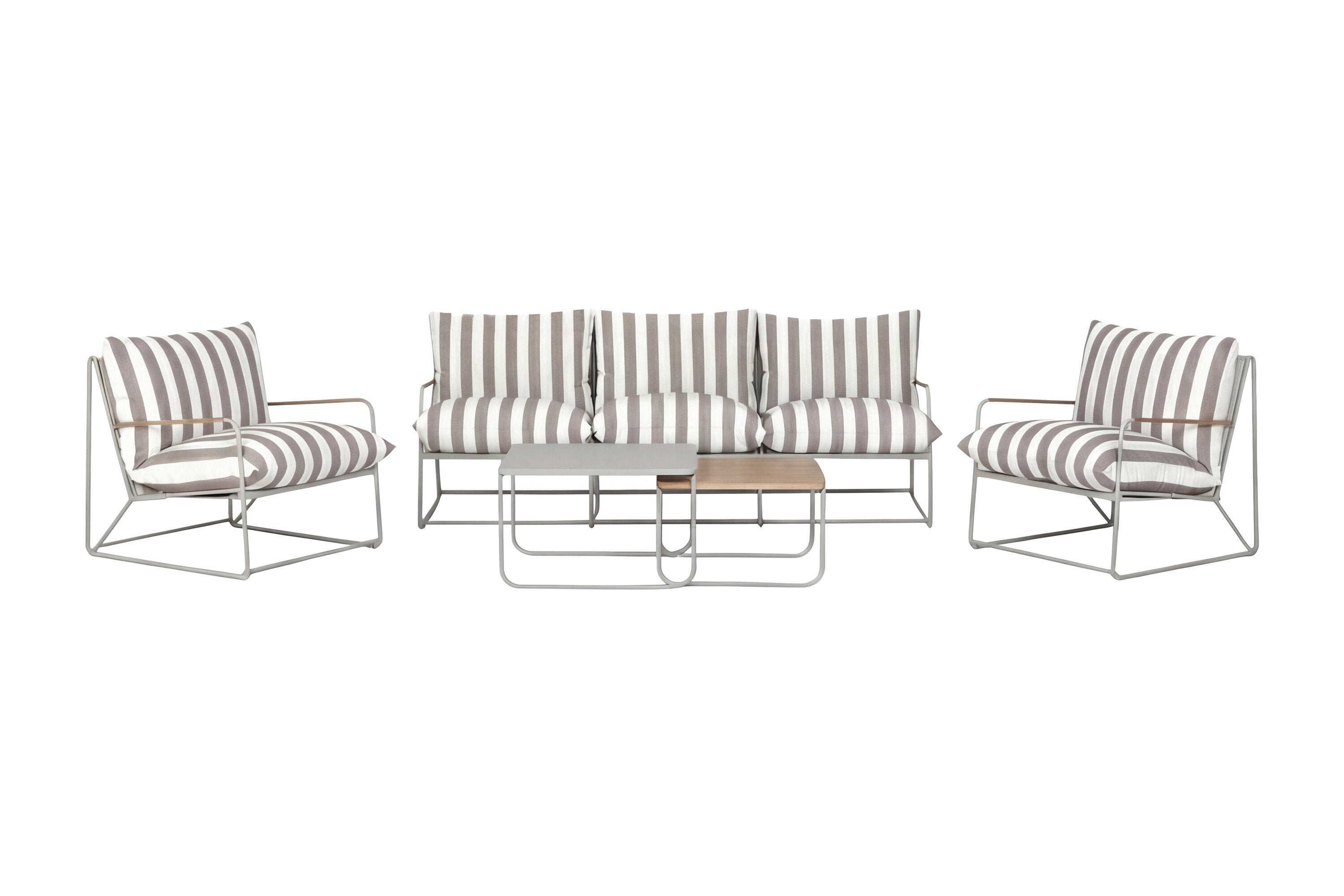 Loungeset Palazzo aus Metall mit Kissen - Beige - Venture Home - le canapé
