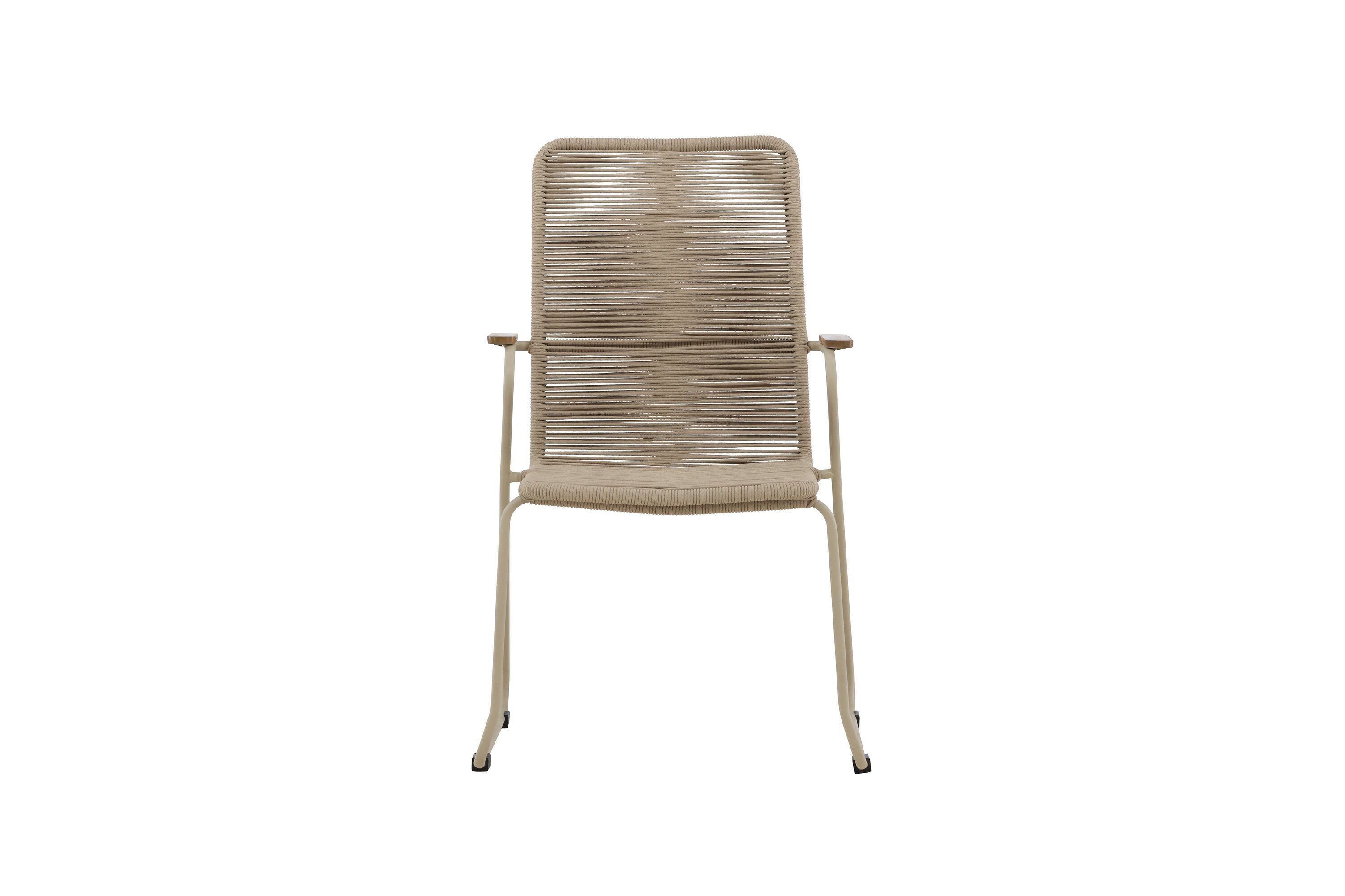 Gartenstuhl Bois aus Metall - Beige - Venture Home - le canapé