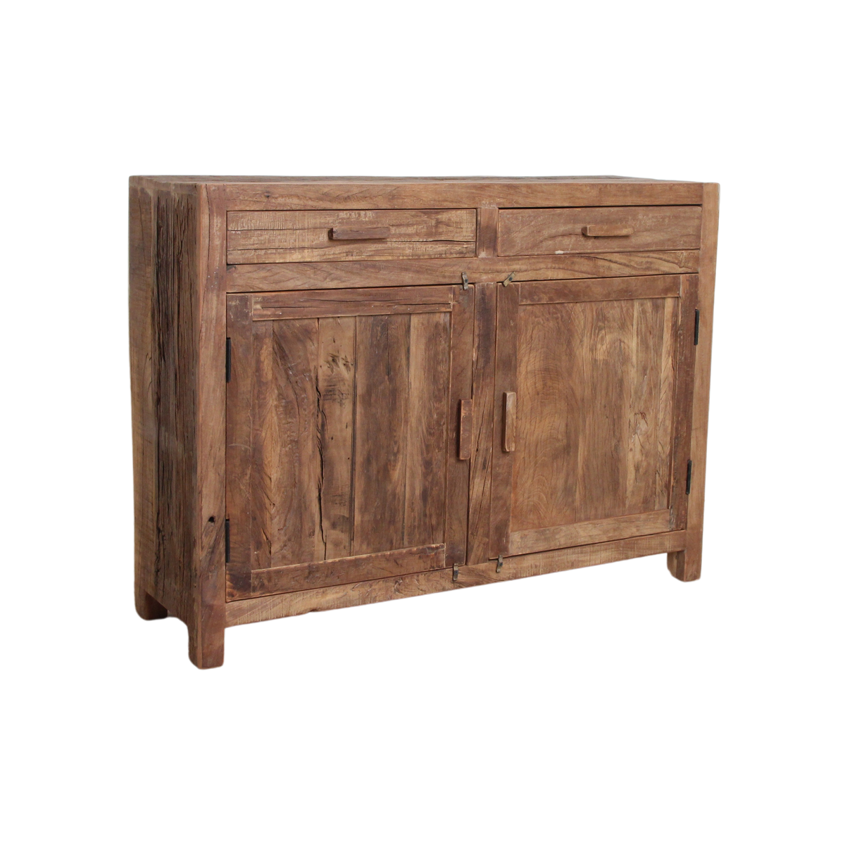 Sideboard Farmwood 120cm aus Massivholz mit 2 Türen - Braun