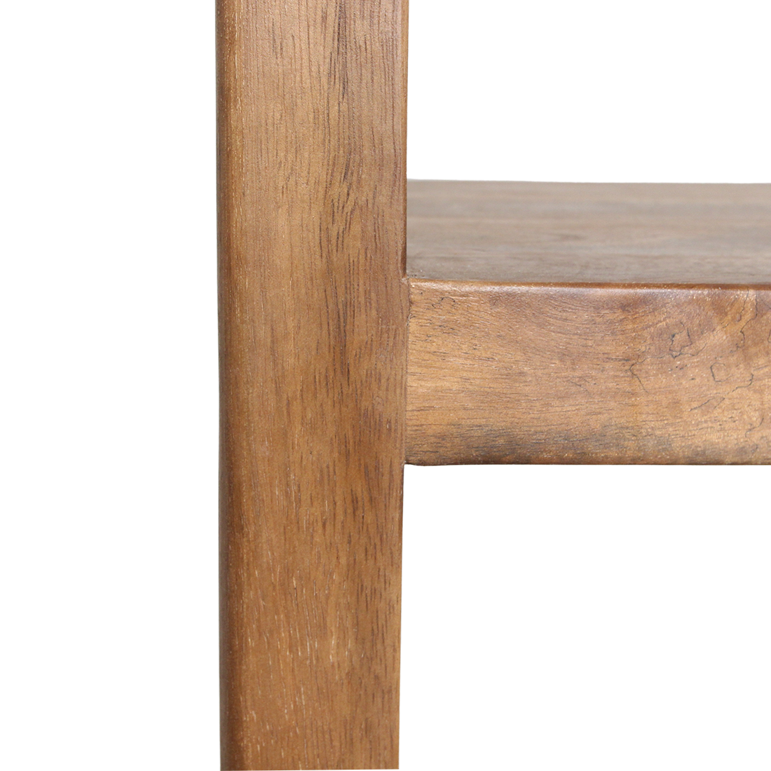 Regal Bullnose 177cm aus Massivholz mit 5 Fachböden - Braun