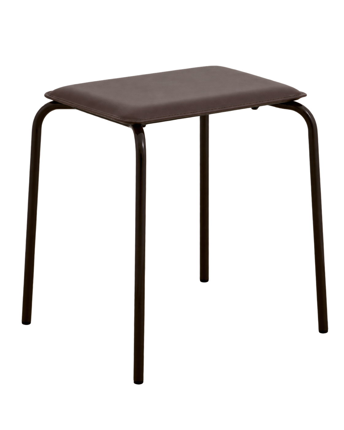 Hocker ESA mit Kunstledersitz - Braun