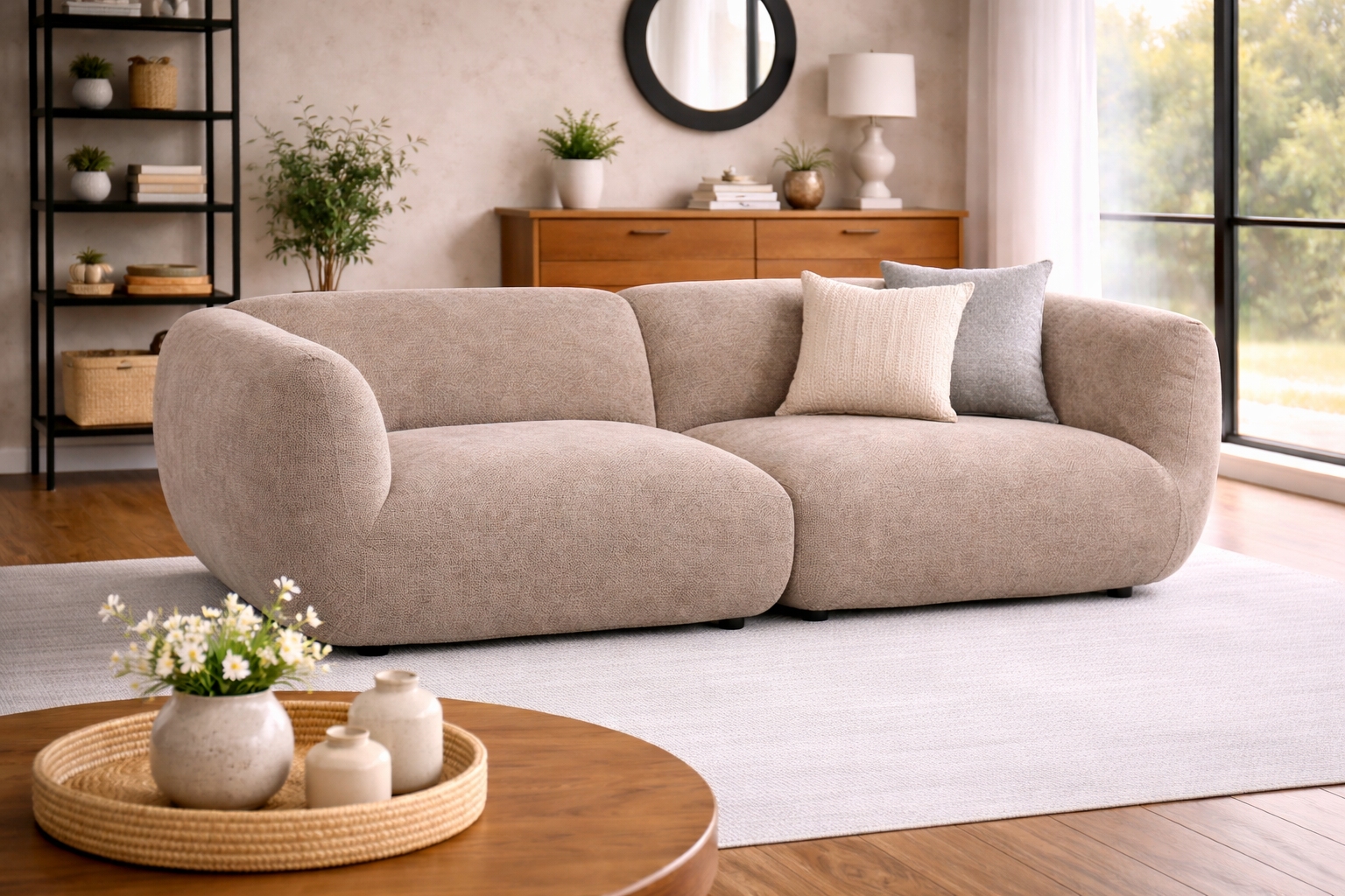 2,5-Sitzer Sofa Amsterdam - Latte