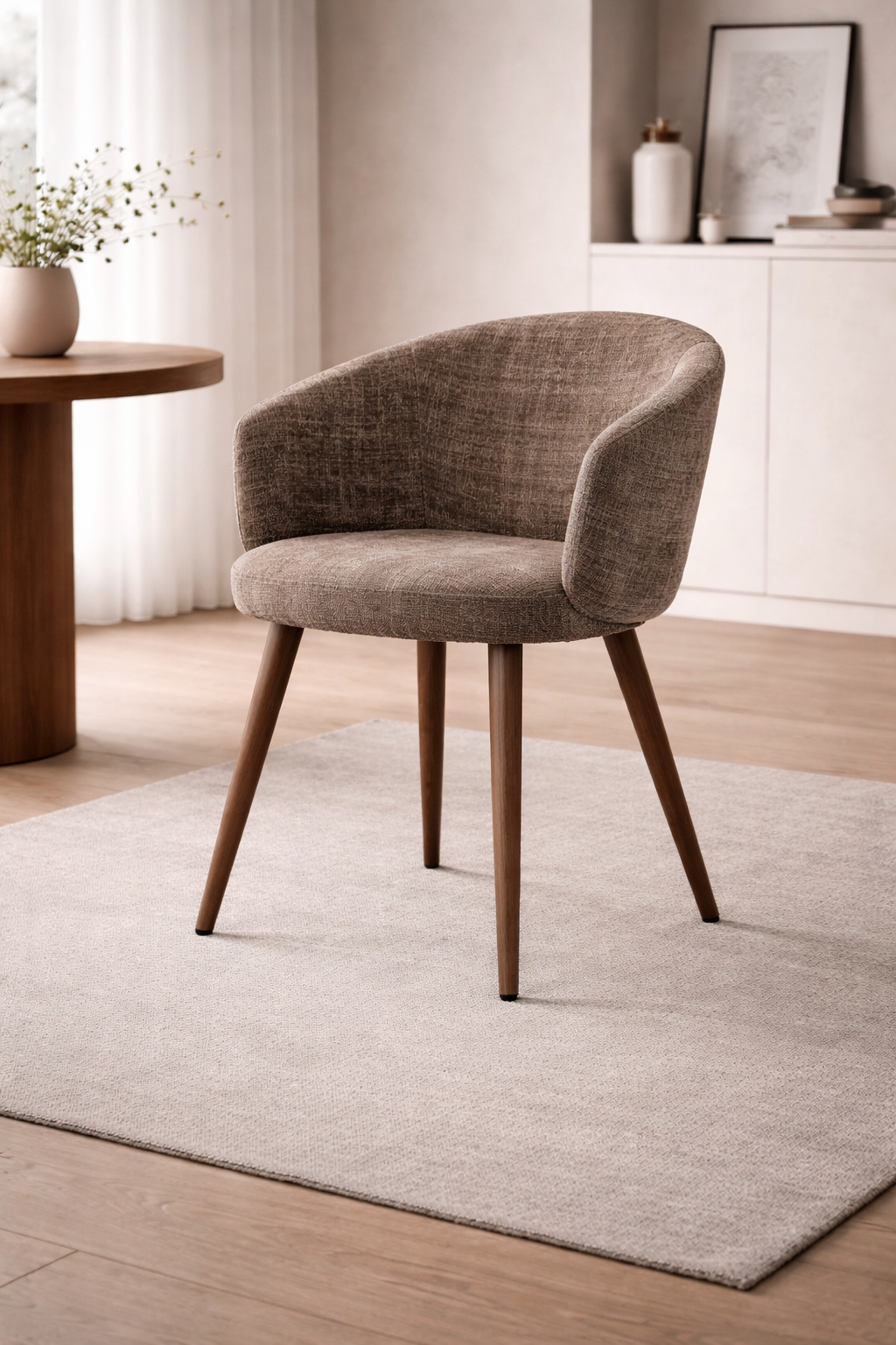 2er-Set Armlehnenstühle Luna - Dunkelbraun