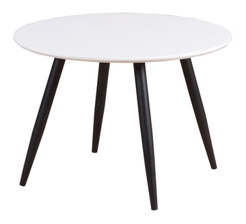 Kindertisch Plaza Ø60cm - Weiß/Schwarz