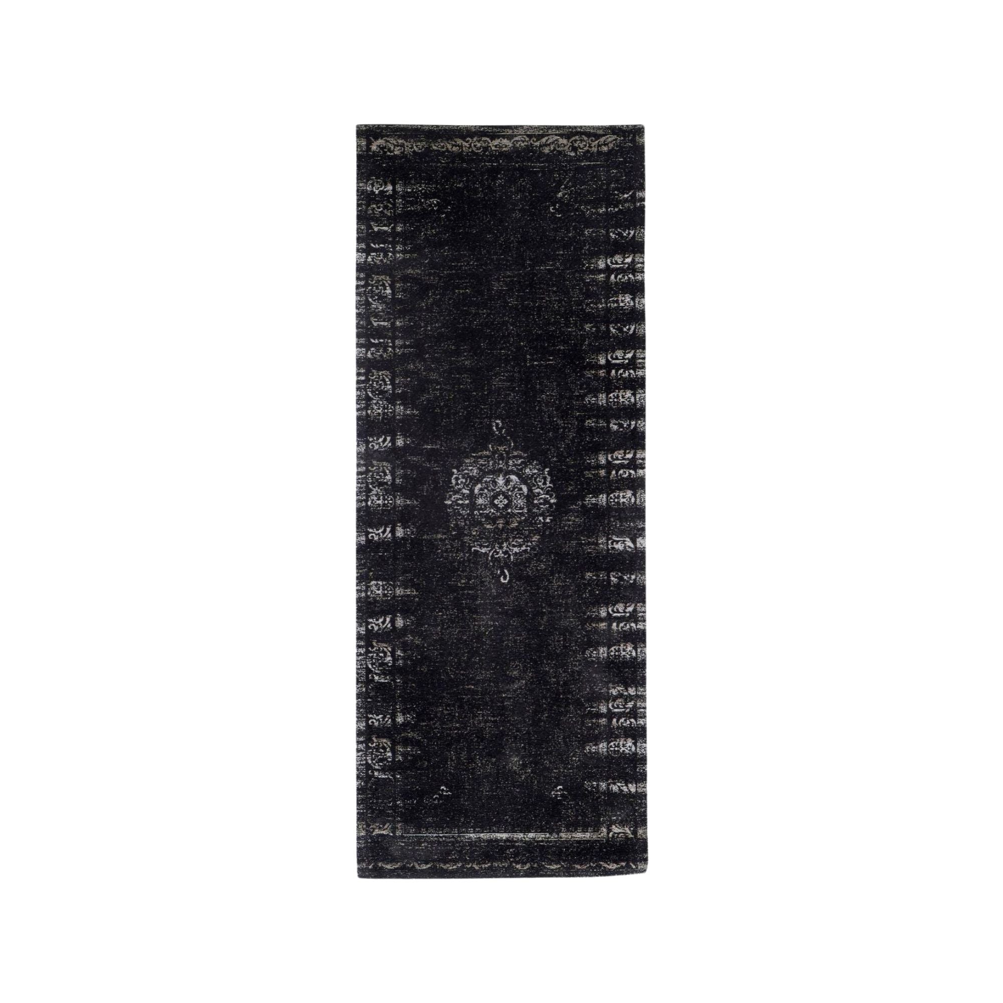 GRAND Webteppich 75*200cm - dunkelgrau/schwarz