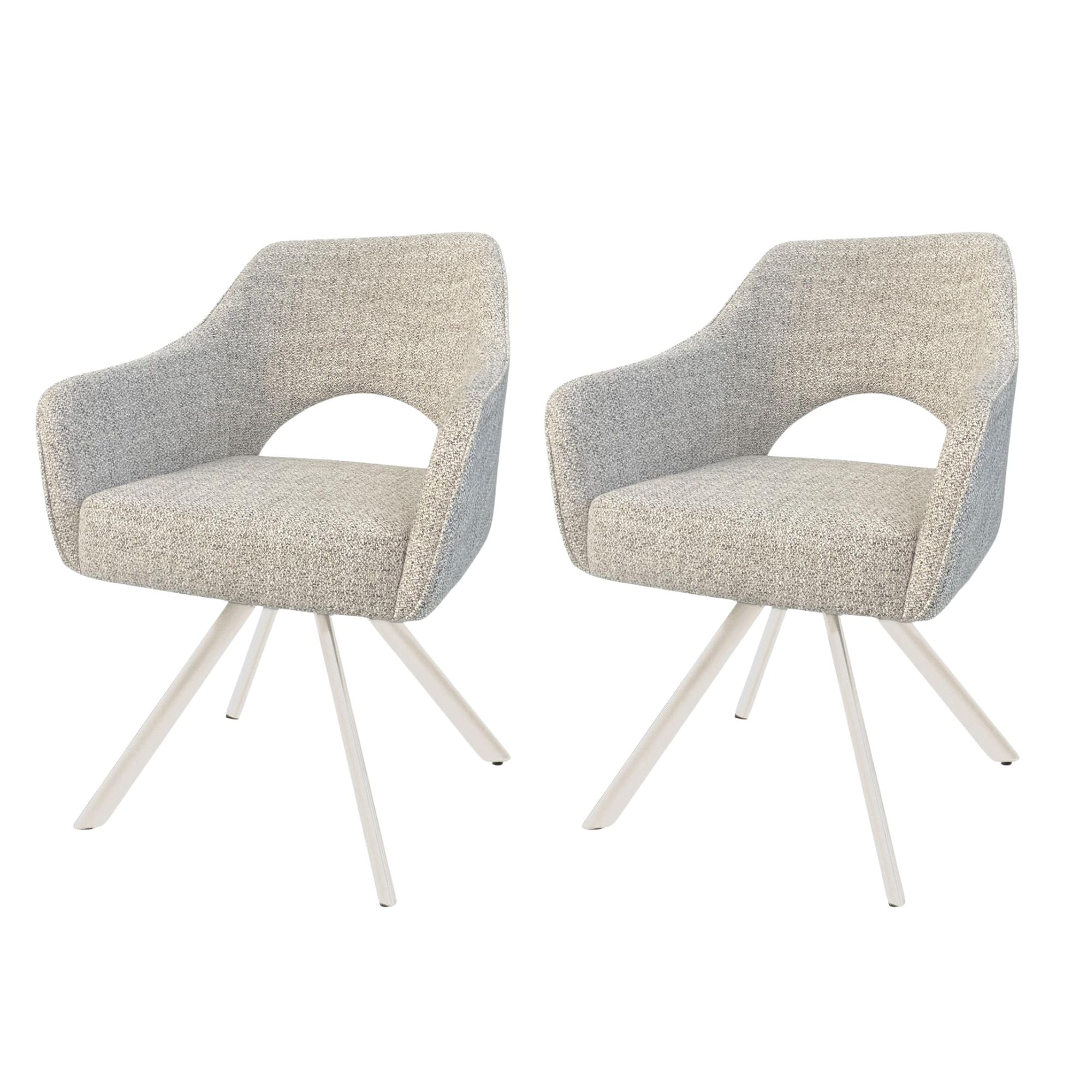 2er-Set Esszimmerstühle Helen - Sandbraun