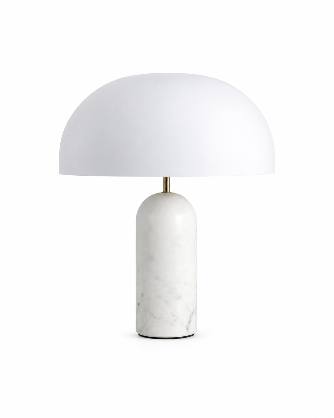 Tischlampe Atlas aus Marmor - Weiß