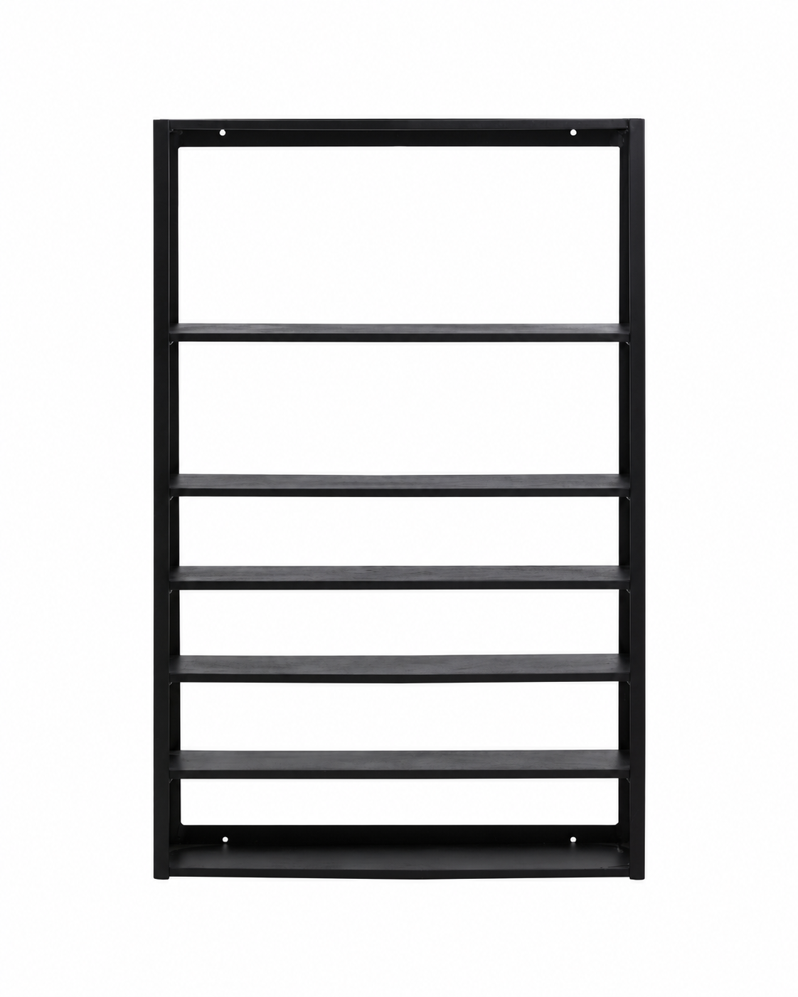 Wandregal Zaros 100cm aus Massivholz - Schwarz