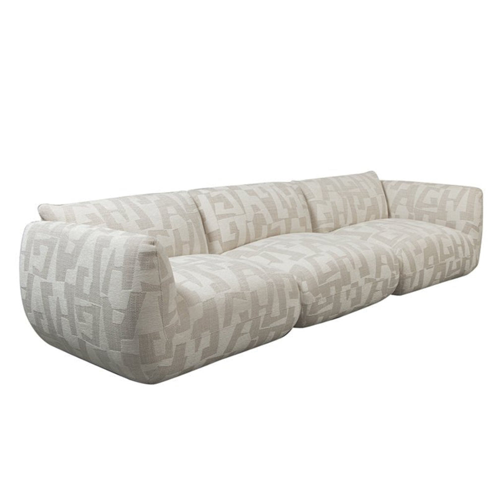 Amsterdam 4 - Sitzer Sofa - White GlyphsEinzelsofas