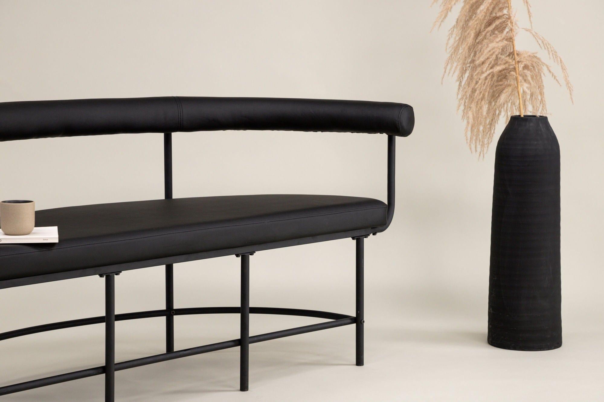 Stallhagen x Josefin Lustig Bank Sofa aus PU - SchwarzBänke